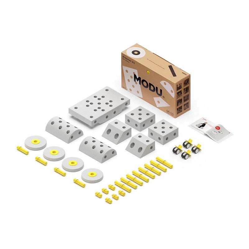 Modu Dreamer Kit 12w1 - kreatywne klocki-Żółty