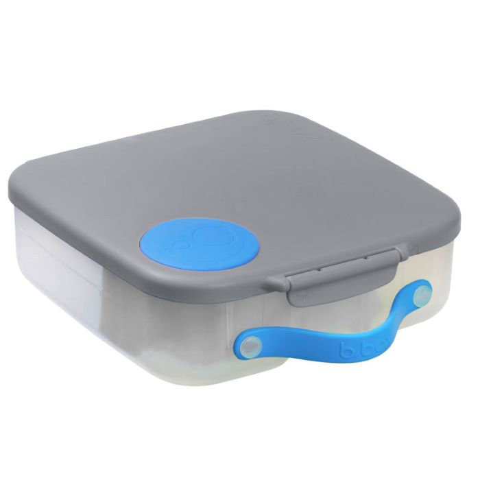 B.Box - Lunchbox - szczelna śniadaniówka z przegródkami i wkładem chłodzącym-Blue Slate