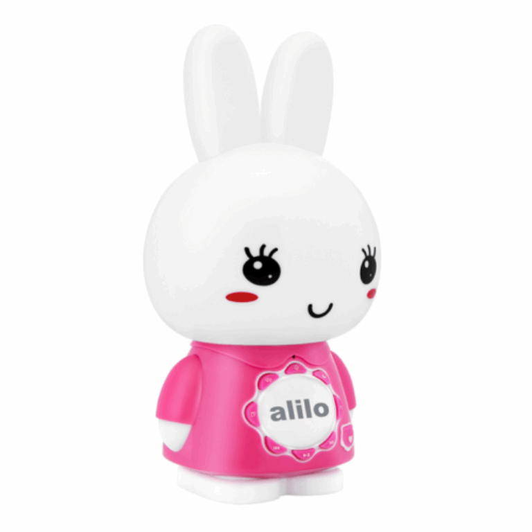 Alilo Big Bunny G7C - odtwarzacz MP3, dyktafon, lampkę i głośnik do komputera dla dzieci w każdym wieku-Różowy
