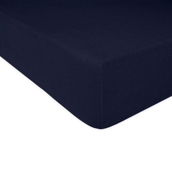 Grube Prześcieradło FROTTE 140x200 na gumkę wz. 026 ciemny granat