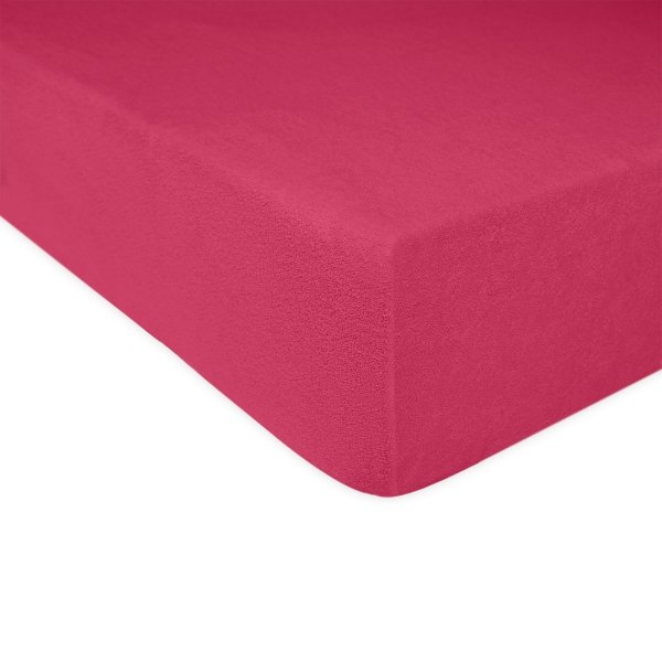 Grube Prześcieradło FROTTE 220x200 na gumkę wz. 008 fuksja