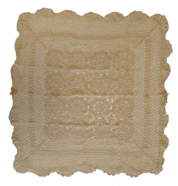 Obrus szydełkowy MIRA 60x60 cm ecru