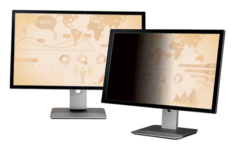 Bezramkowy filtr prywatyzujący 3M (PF23.0W9), do monitorów, 16:9, 23", czarny