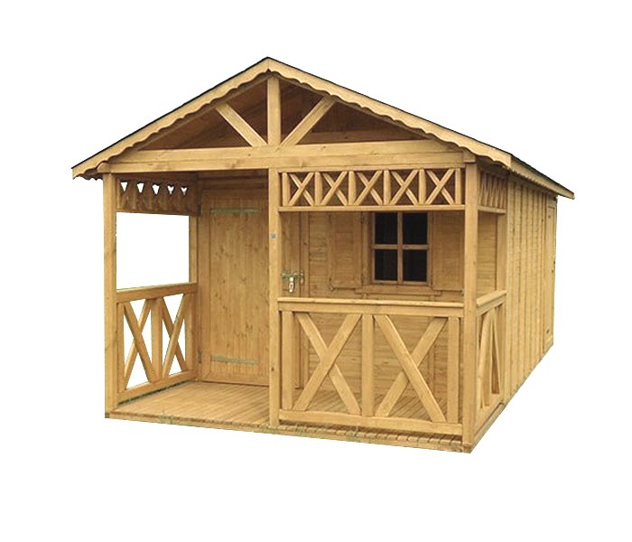 Domek ogrodowy | Michael 450 x 450 cm + Taras 225 cm