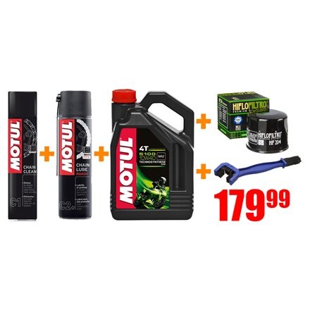 Olej motul 5100 10w40 4l + filtr + c2+ + c1 + szczotka