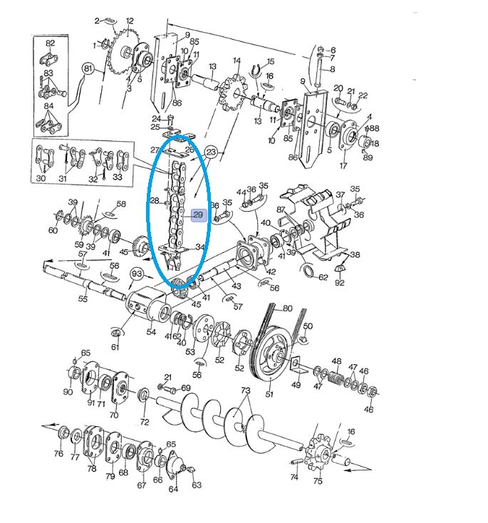 Łańcuch New Holland 8000 80398273 CNH