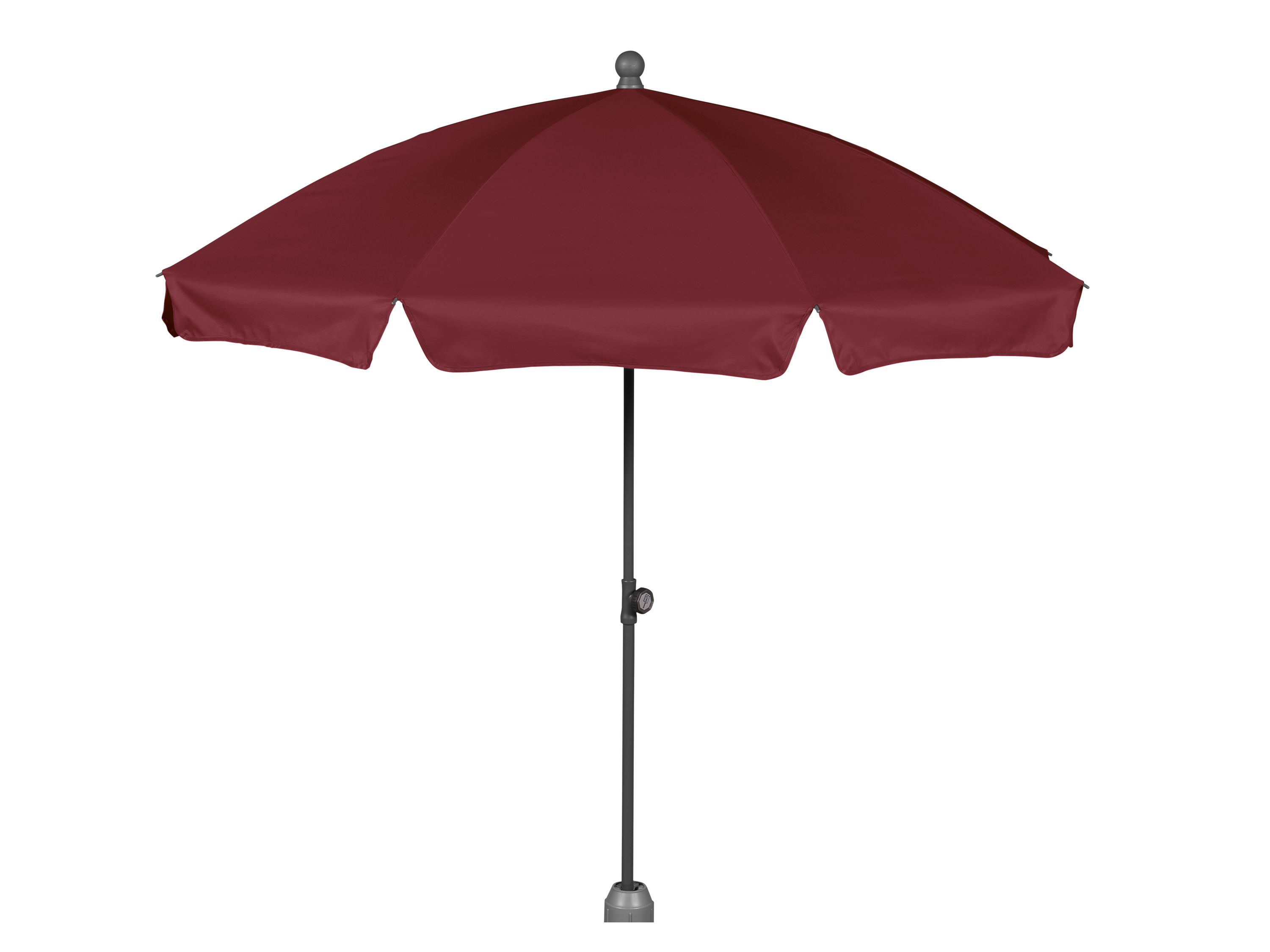 Livarno home Parasol ogrodowy, Ø 180 cm Bordowy