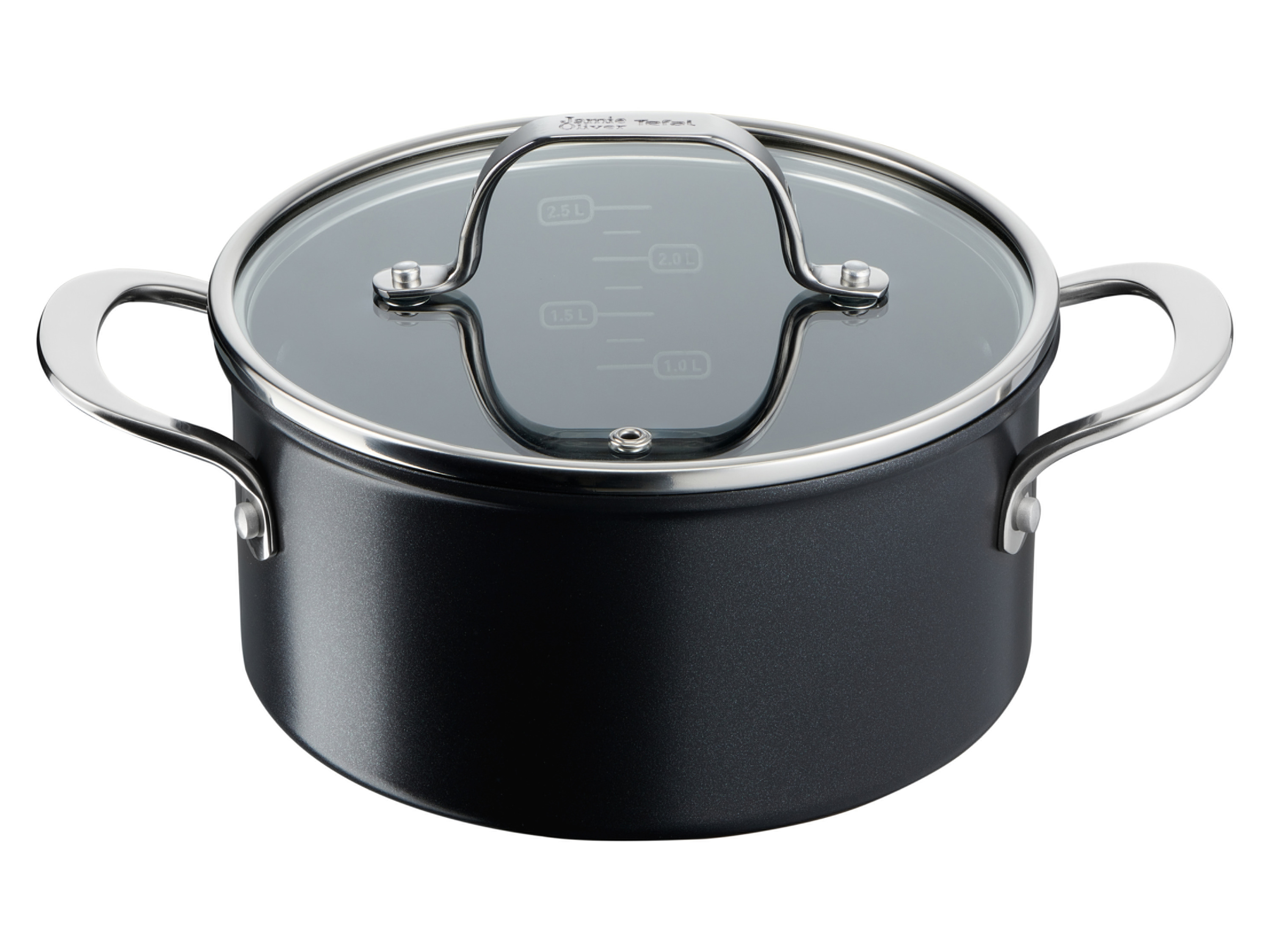 Jamie Oliver by Tefal Garnek aluminiowy z pokrywką, Ø 20 cm