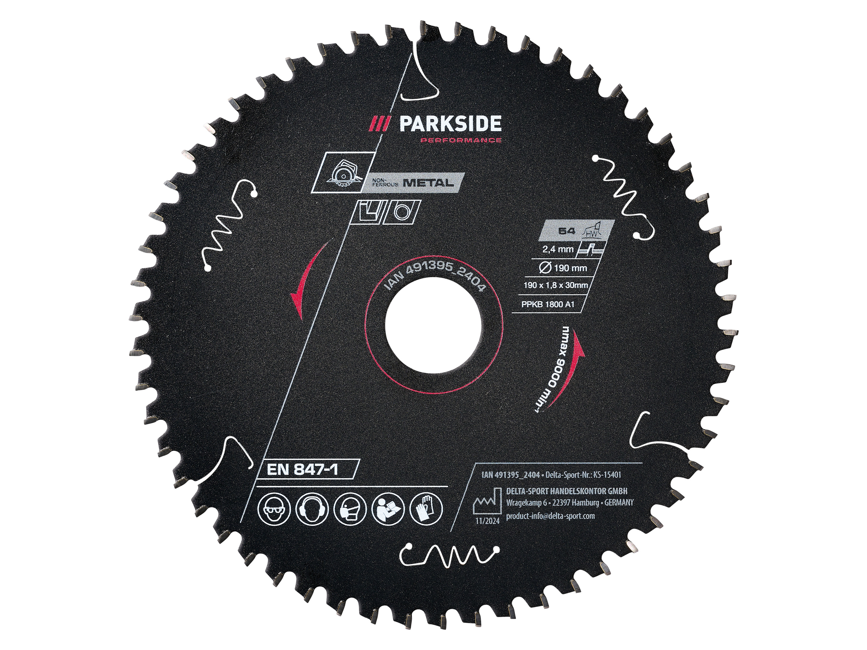 Parkside Performance Tarcza do pilarki, Ppkb 1800 A1 Multi, 54 zęby