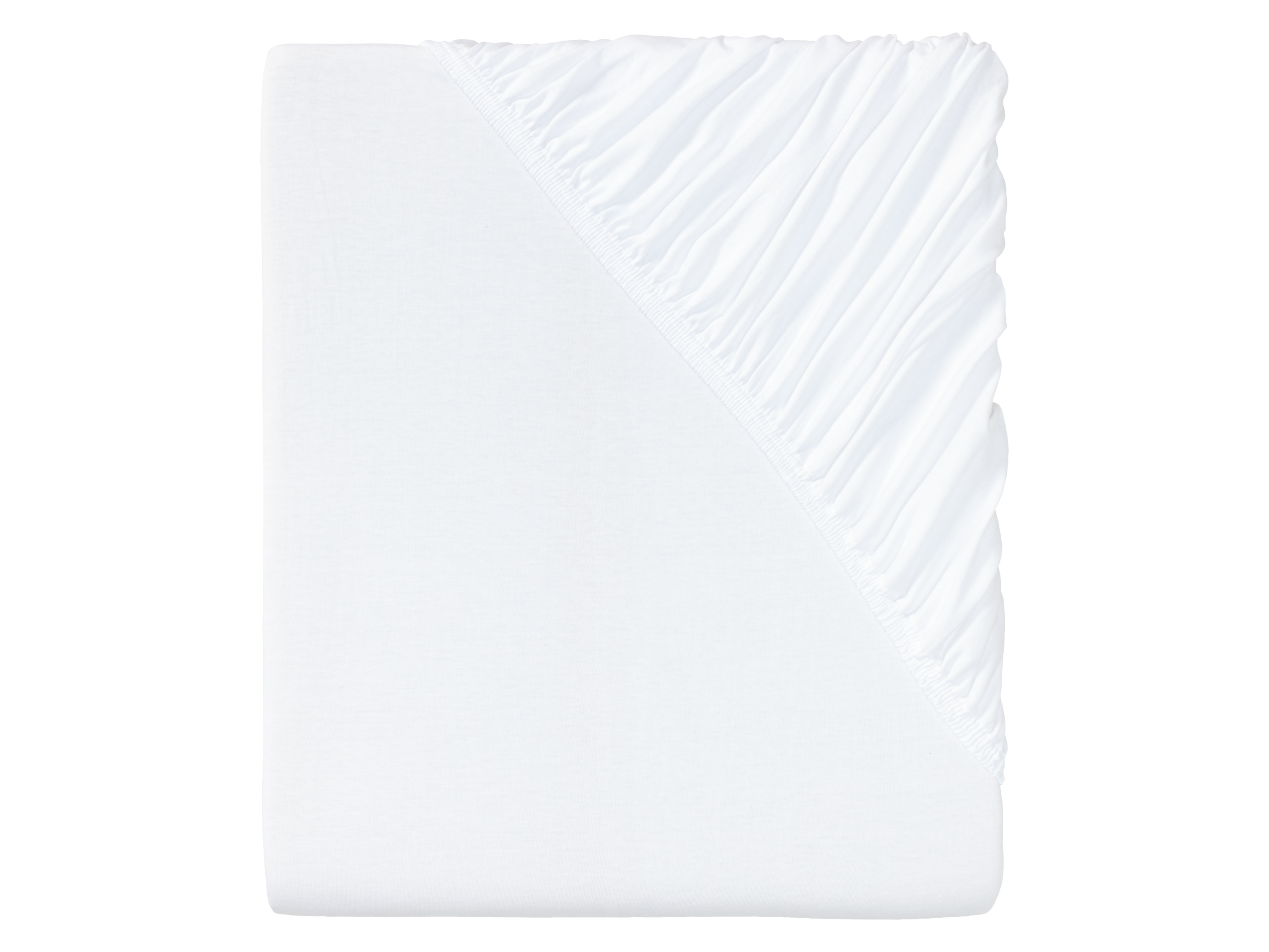 Livarno home Prześcieradło z dżerseju z gumką, 140-160 x 200 cm Biały
