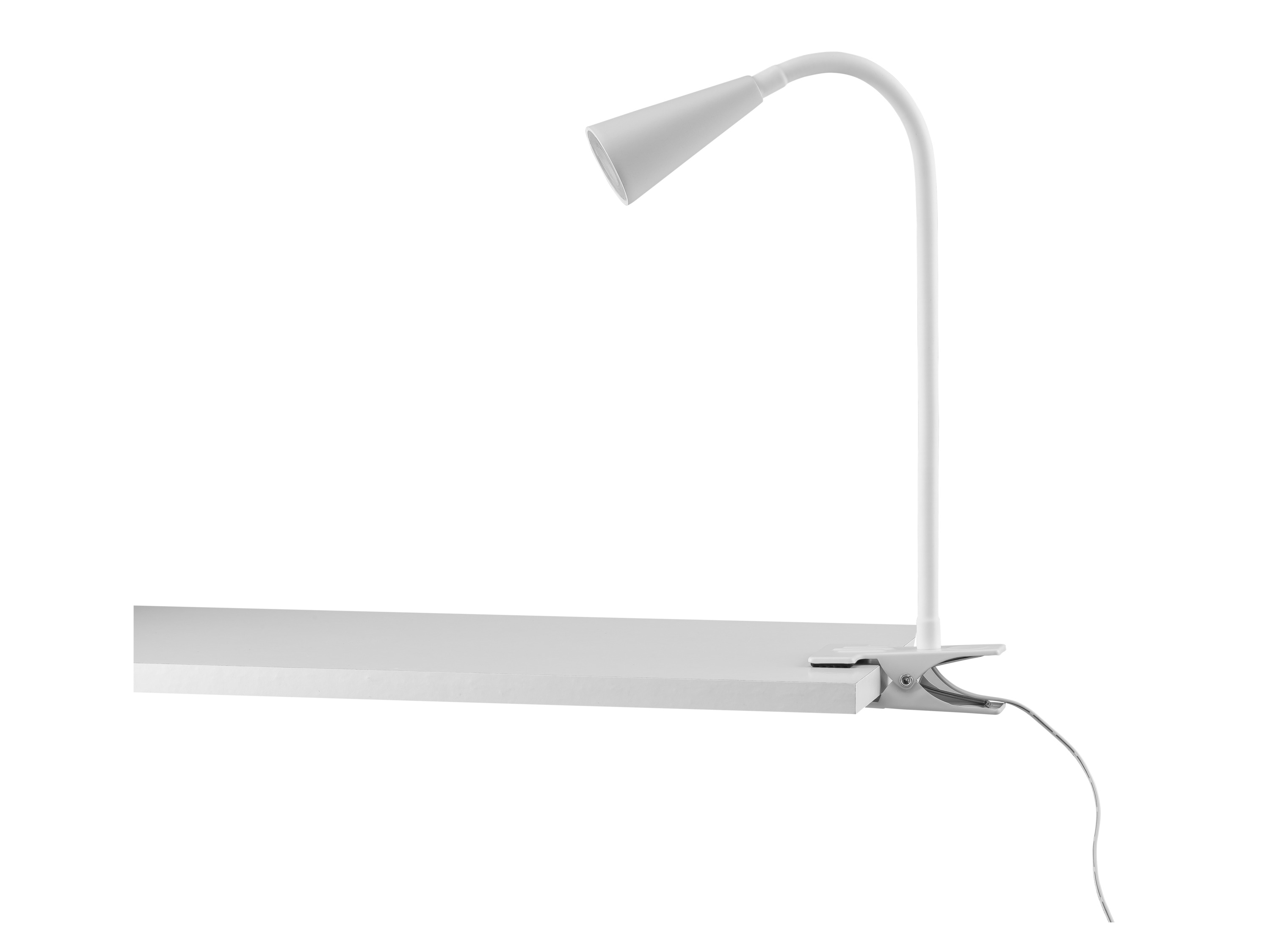 Livarno home Lampka LED z klipsem i elastycznym ramieniem Reflektor klipu, Biały