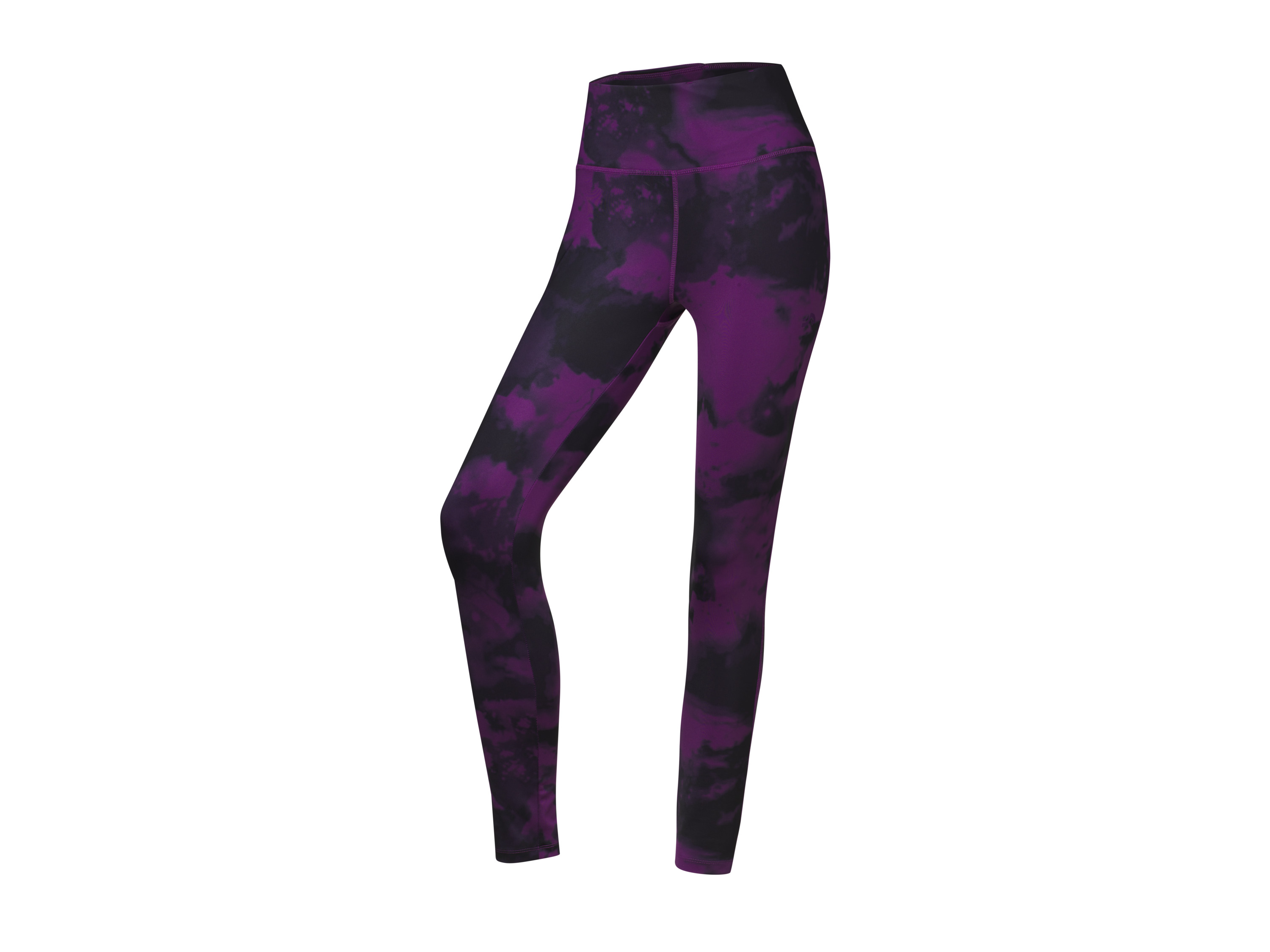 Crivit Legginsy funkcyjne damskie Czarny/jasnofioletowy, S 36-38