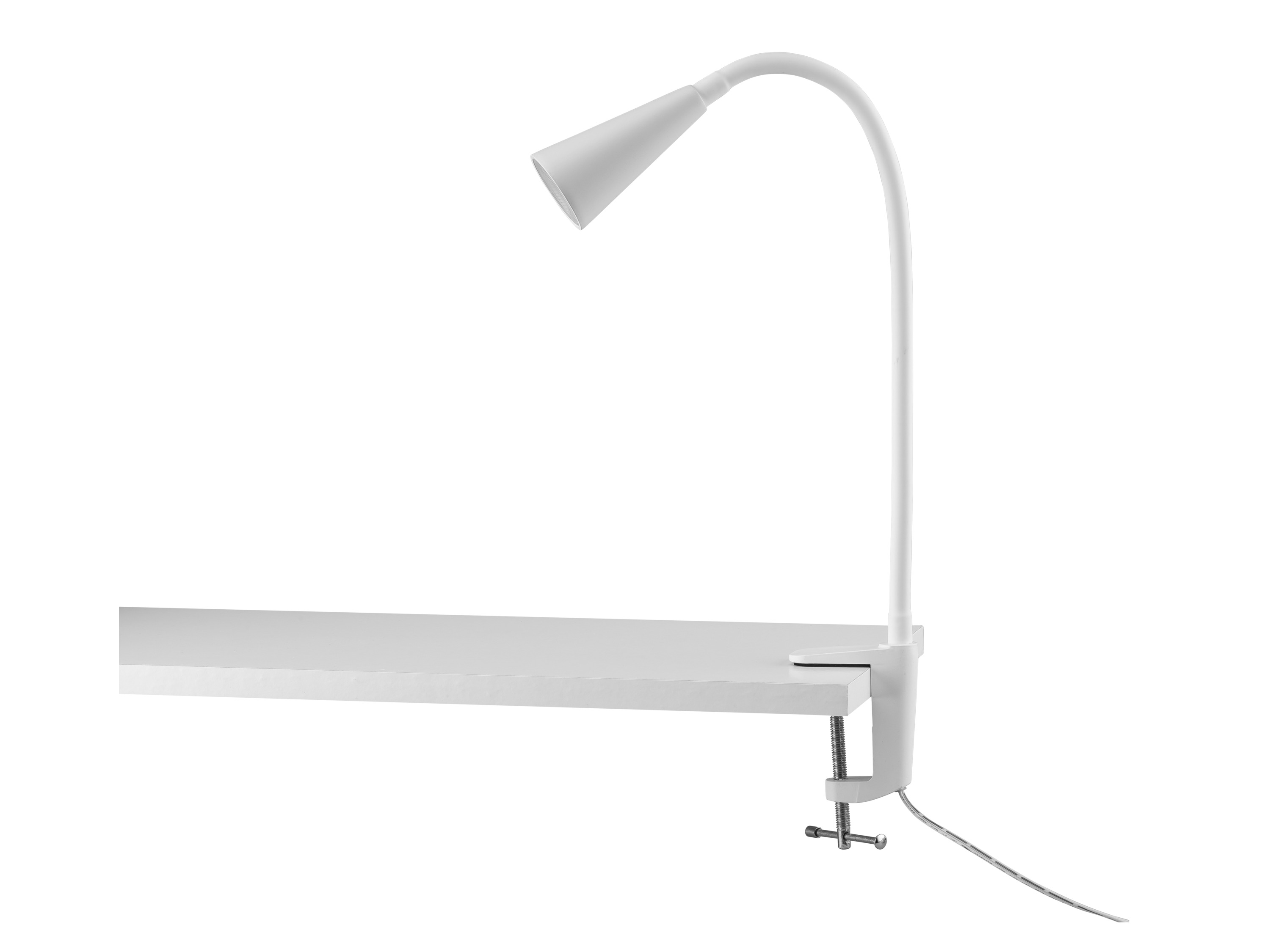 Livarno home Lampka LED z klipsem i elastycznym ramieniem Reflektor zaciskowy, Biały