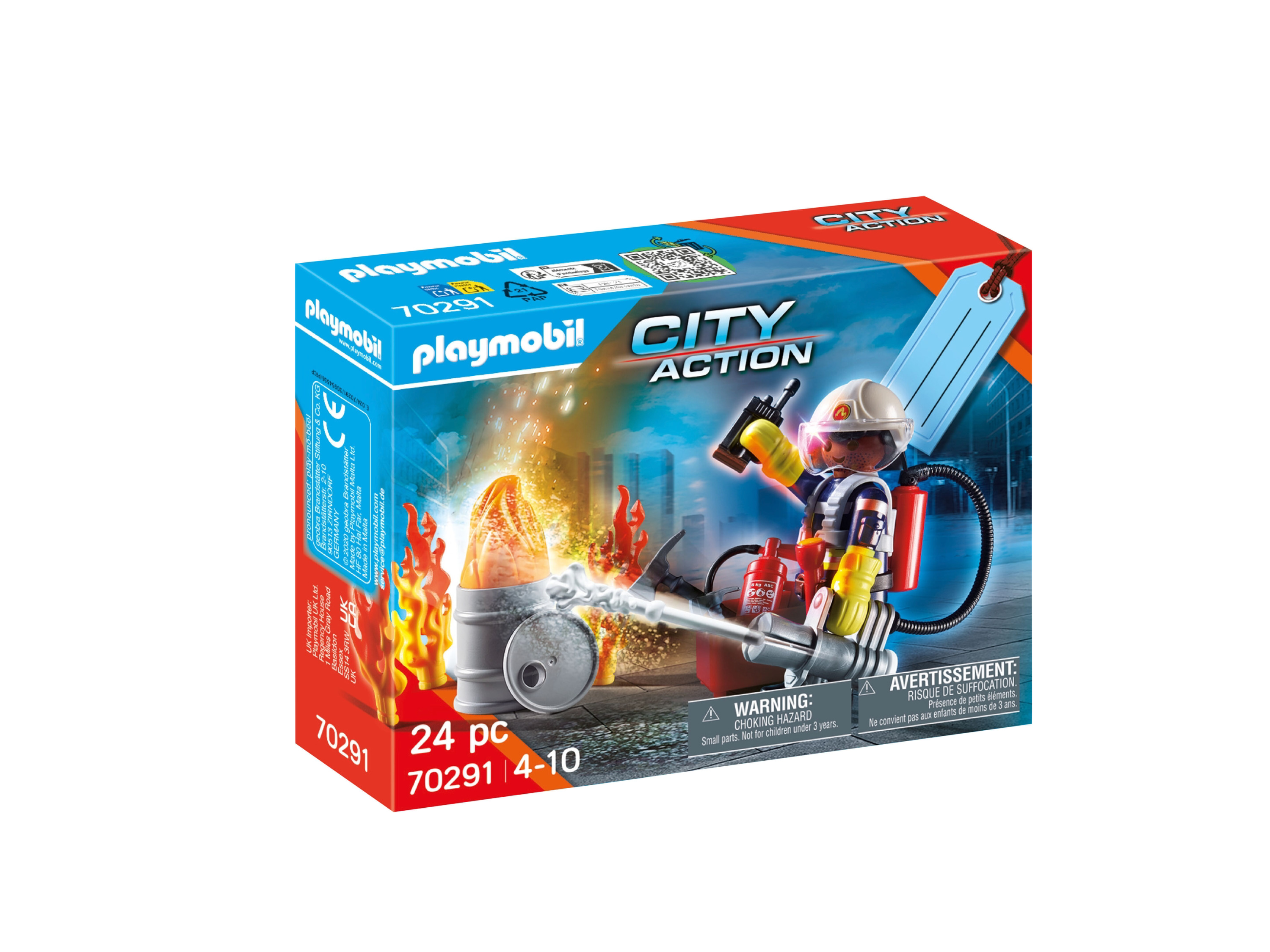 Playmobil Zestaw prezentowy z personalizowaną etykietą Straż pożarna