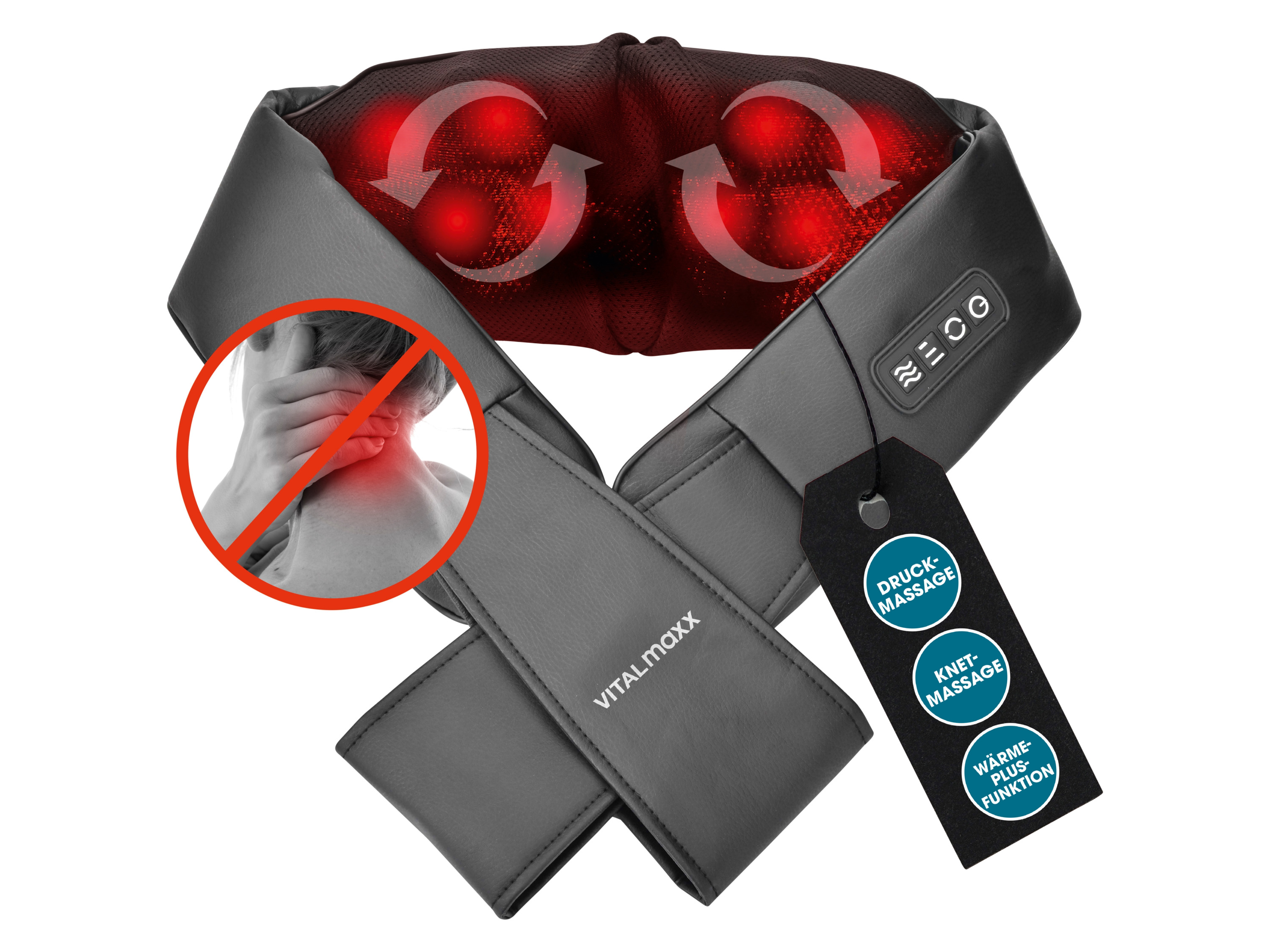 VitalMaxx Masażer shiatsu z 8 obrotowymi kulkami