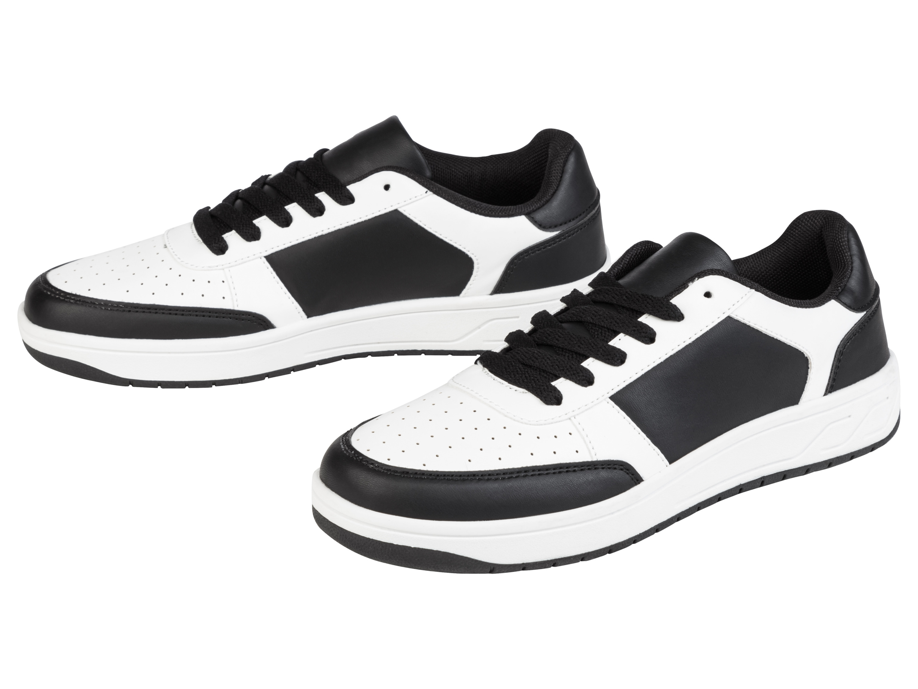 esmara Sneakersy damskie z tekstylnym wnętrzem Czarny/ biały, 39