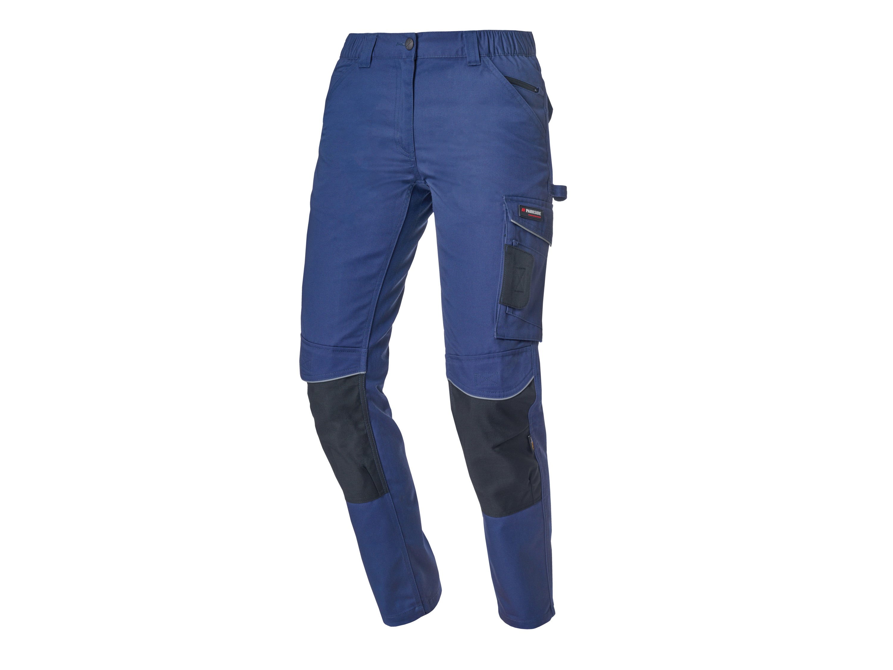 Parkside Performance Spodnie robocze damskie ze wzmocnieniem kolan Cordura 44, Niebieski