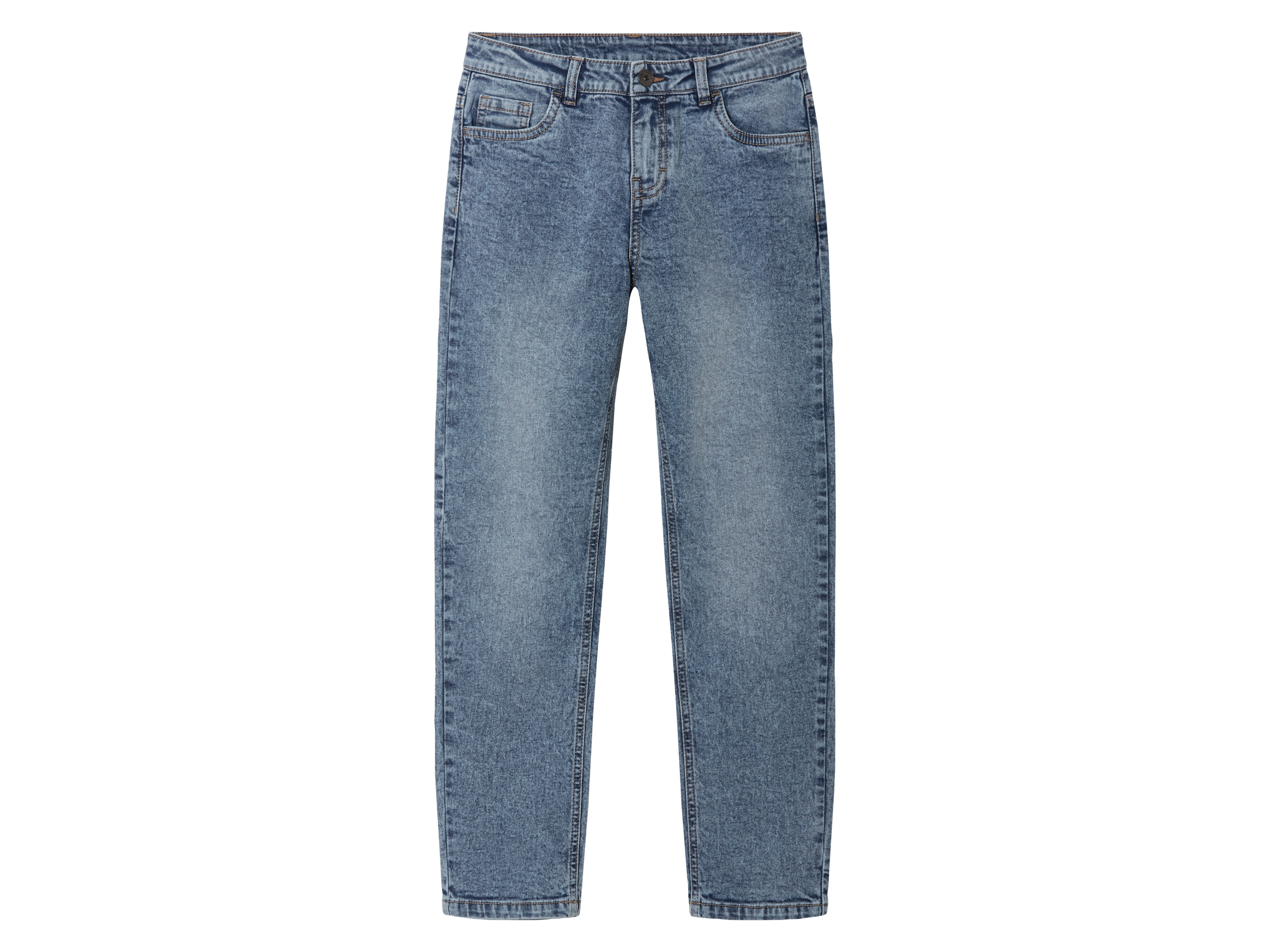 pepperts! Jeansy chłopięce z bawełny, Slim Fit Jasnoniebieski, 140