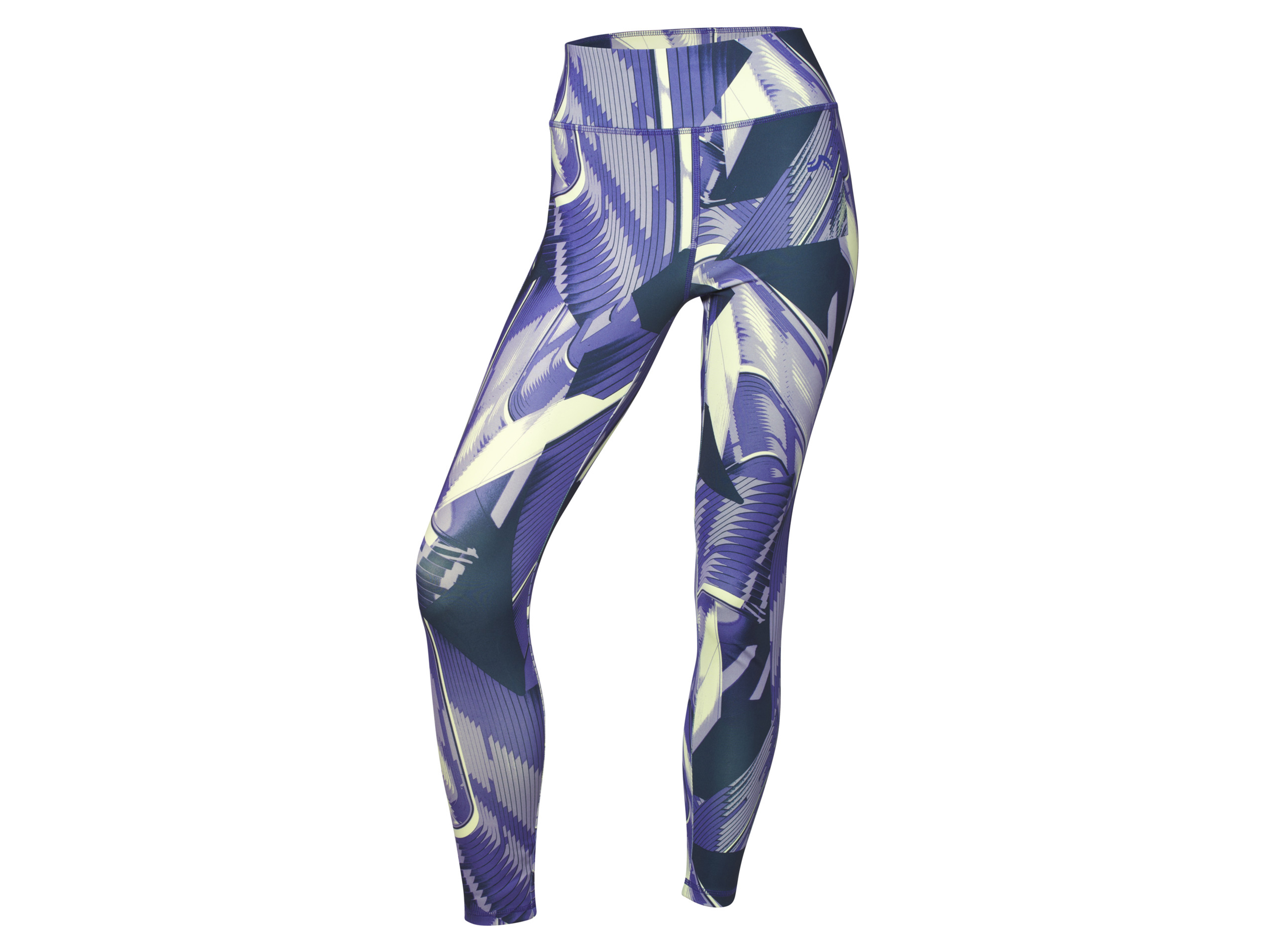 Crivit Legginsy damskie funkcyjne fioletowy/granatowy/zielony, M 40/42