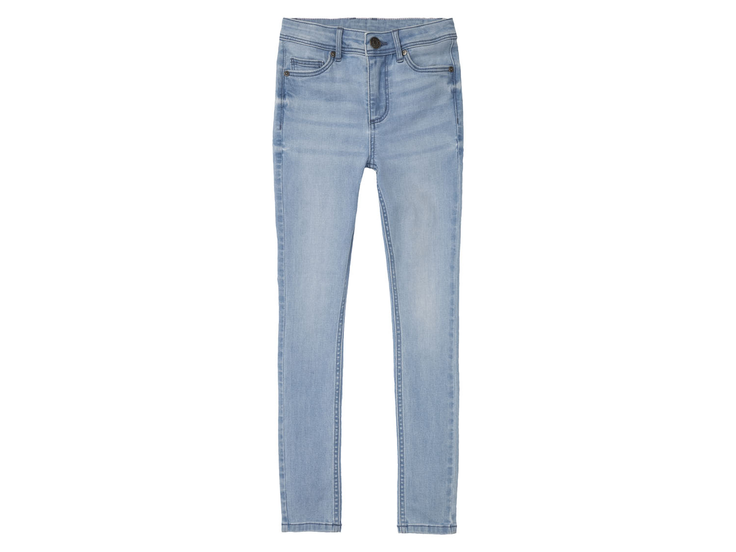 pepperts! Jeansy dziewczęce, super skinny fit 146, Jasnoniebieski