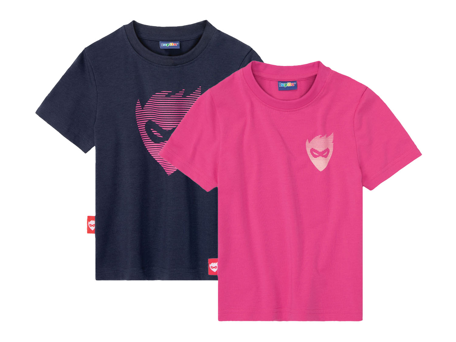 lupilu T-shirty funkcyjne dziewczęce, 2 sztuki 98 - 104, Różowy/granatowy