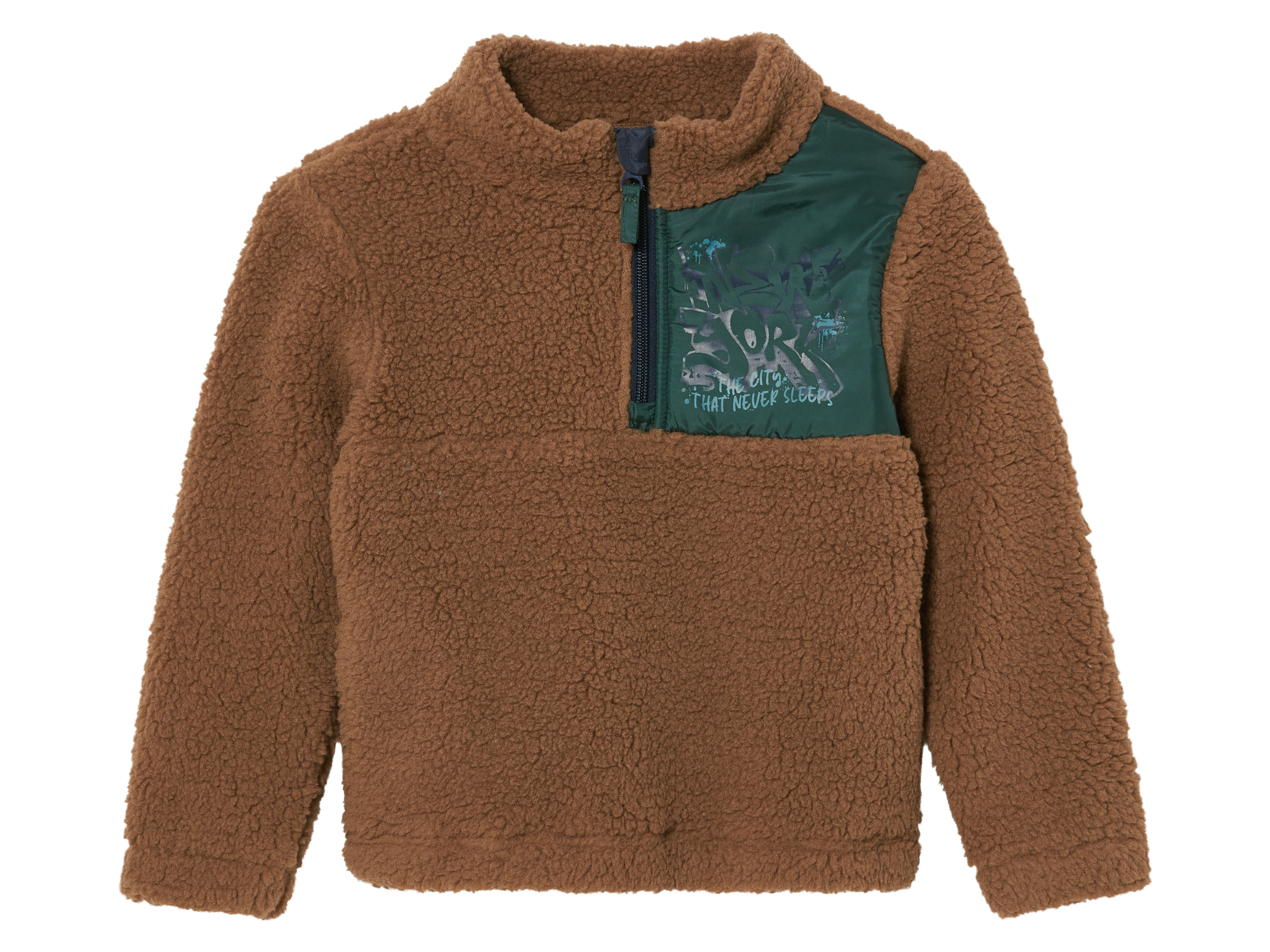 lupilu Sweter polarowy chłopięcy 98/104, Brązowy