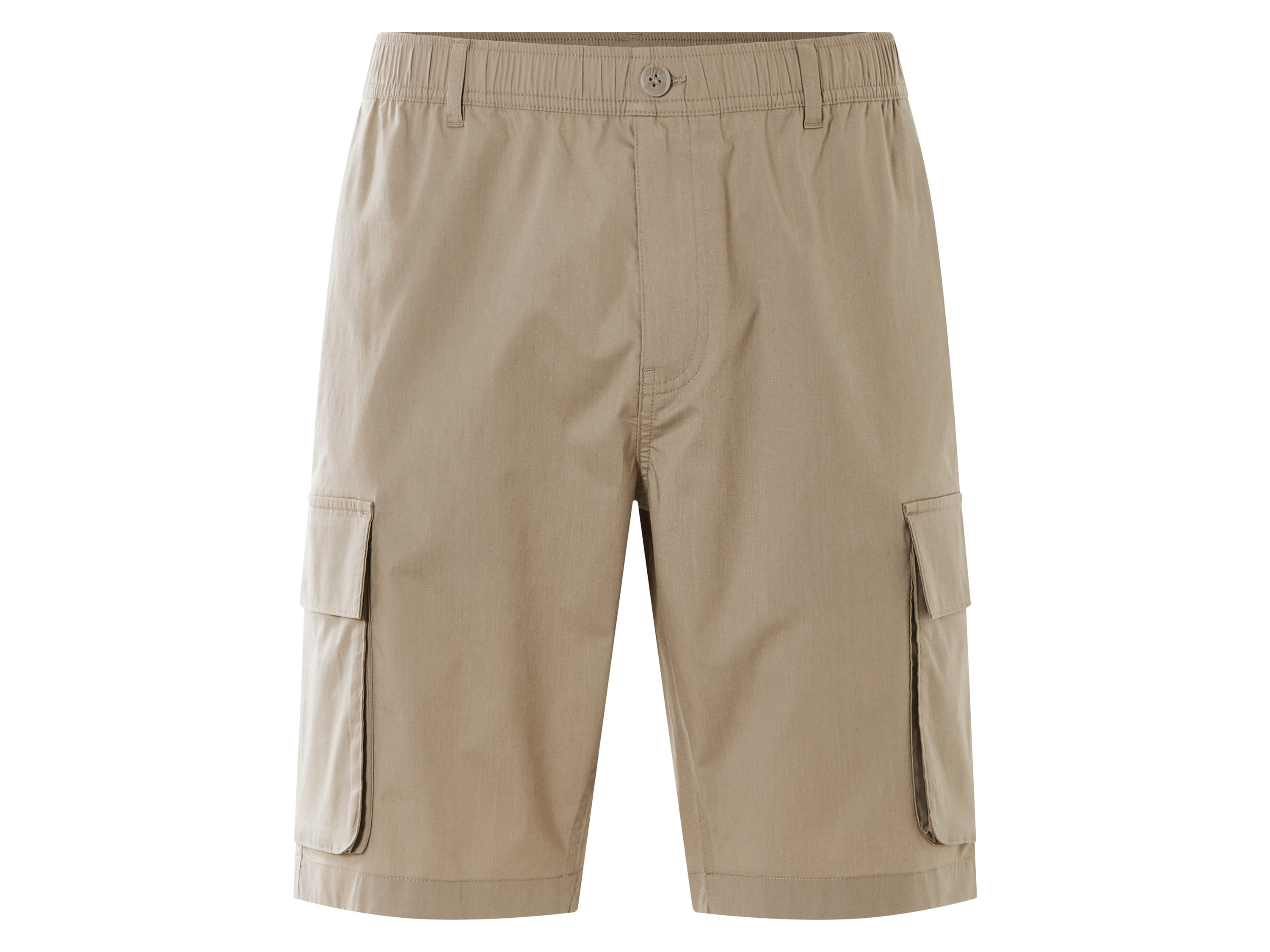 Livergy Szorty cargo męskie z bawełną Khaki, L 52/54