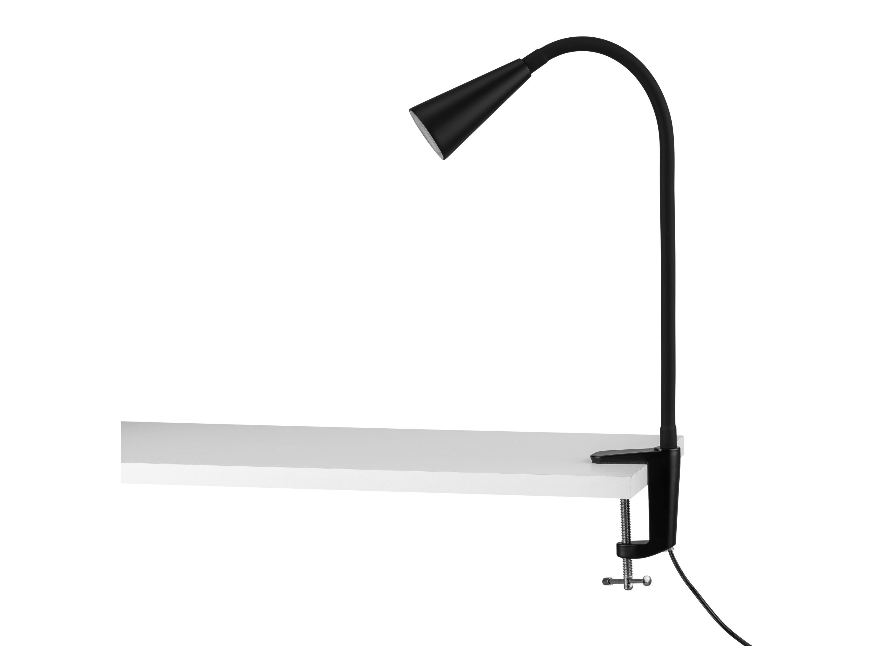 Livarno home Lampka LED z klipsem i elastycznym ramieniem Reflektor zaciskowy, Czarny