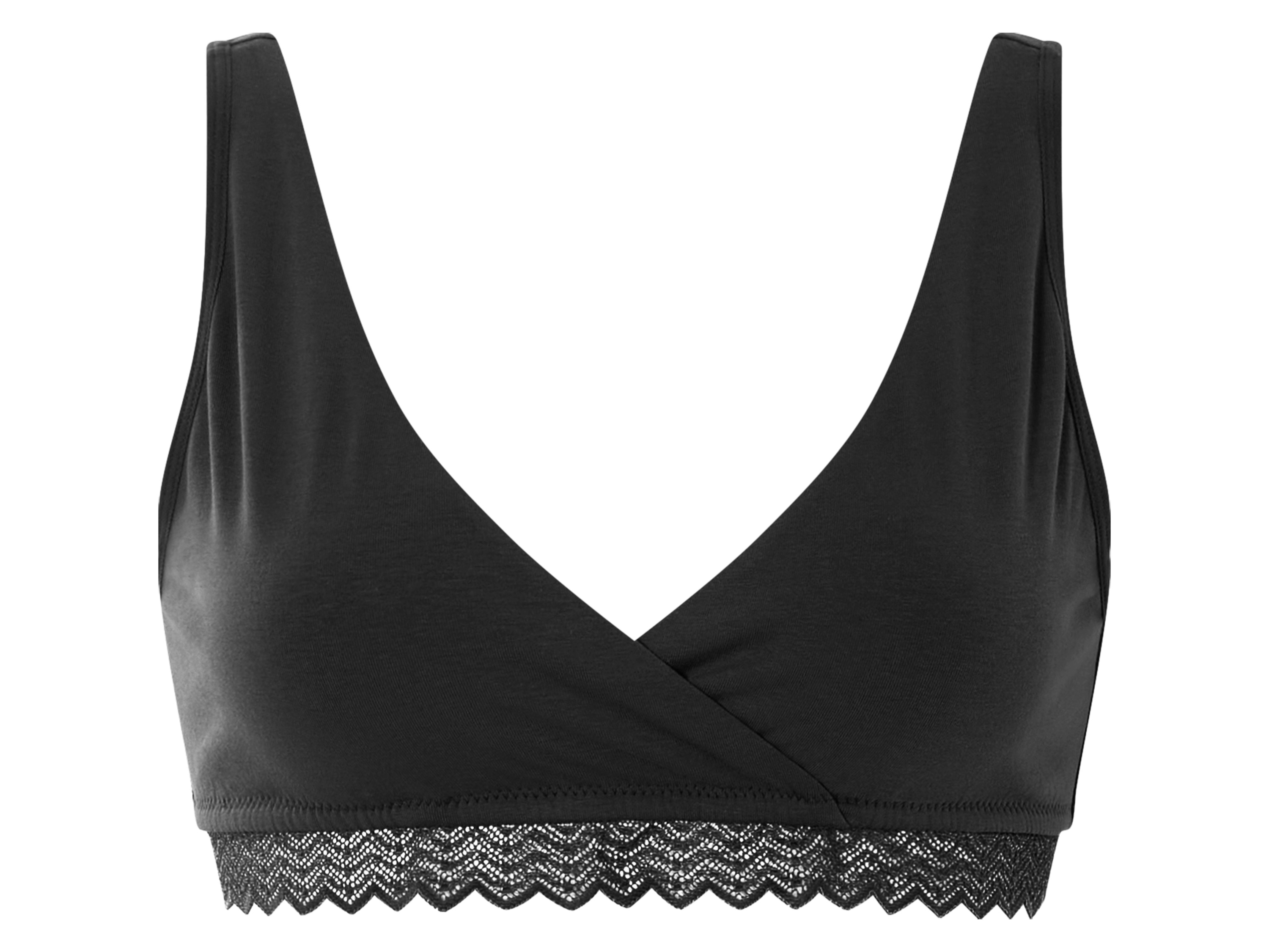 esmara Biustonosz do karmienia z bawełną organiczną Czarny, Xl48/50
