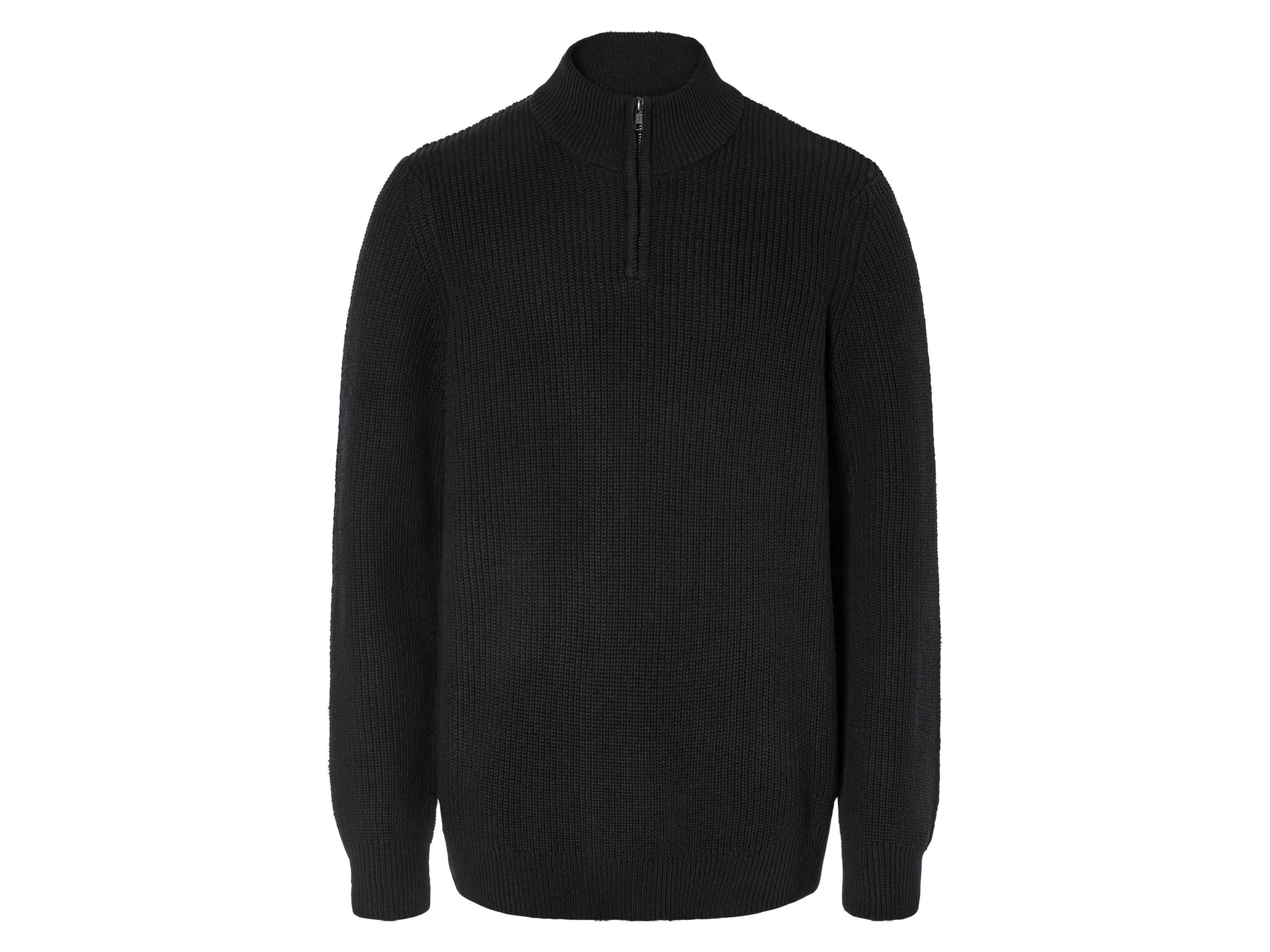 Livergy Bluza dzianinowa męska ze stójką M 48/50, Niebieski