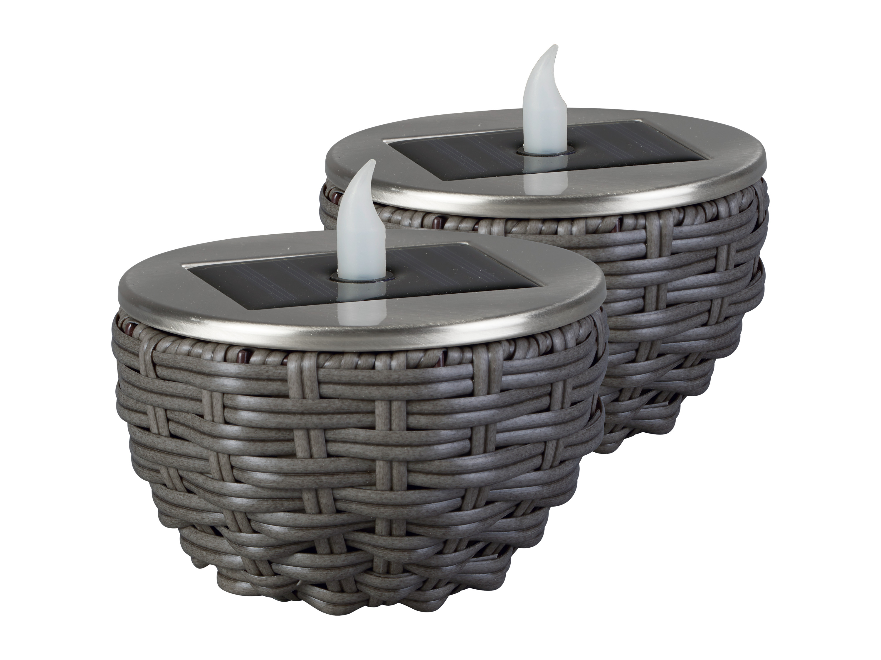 Livarno home Lampka solarna lub Zestaw 2 lampek solarnych LED Antracyt, 2 sztuki