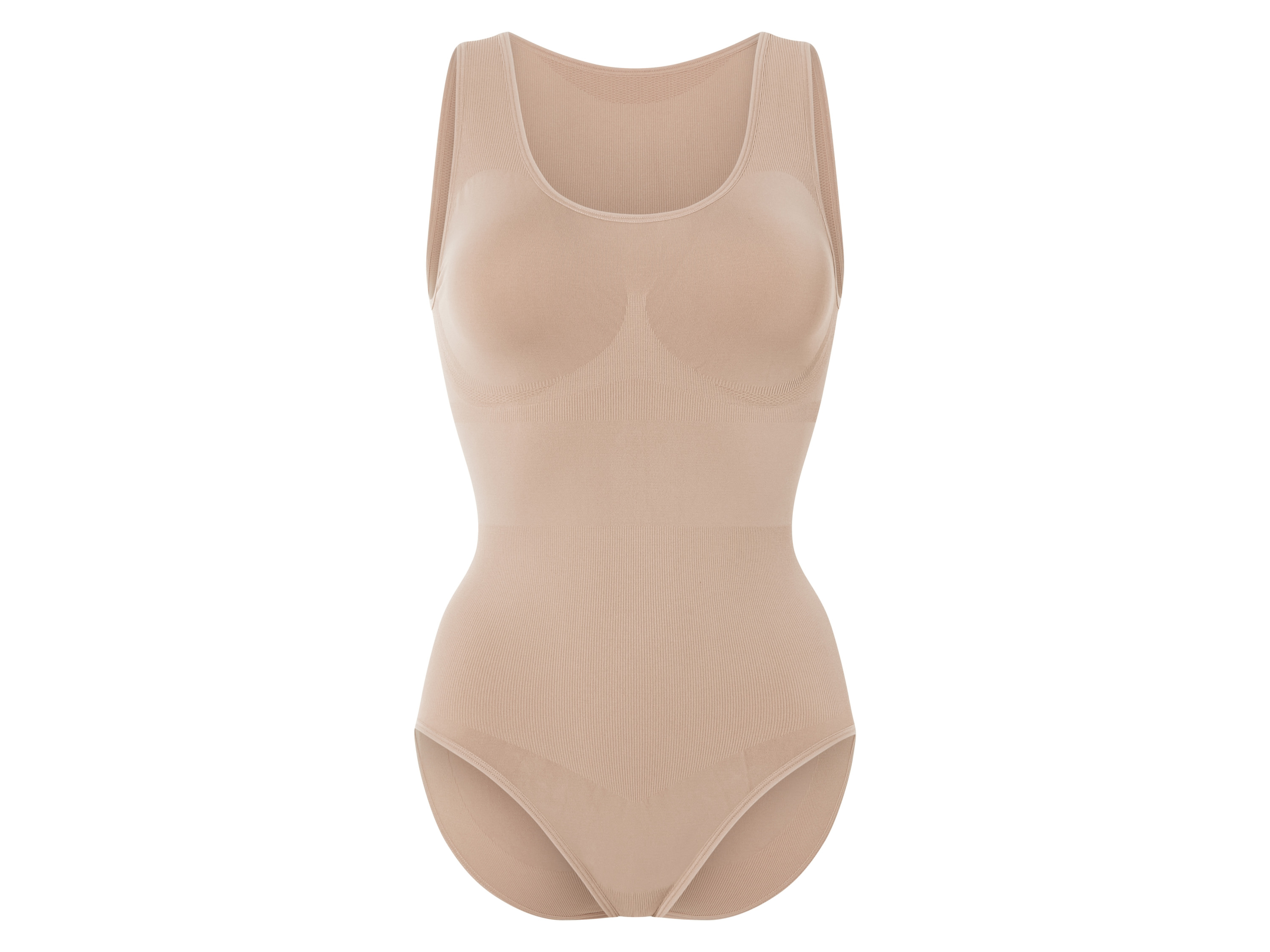 esmara Body modelujące damskie, bez bocznych szwów Beżowy, L 44-46