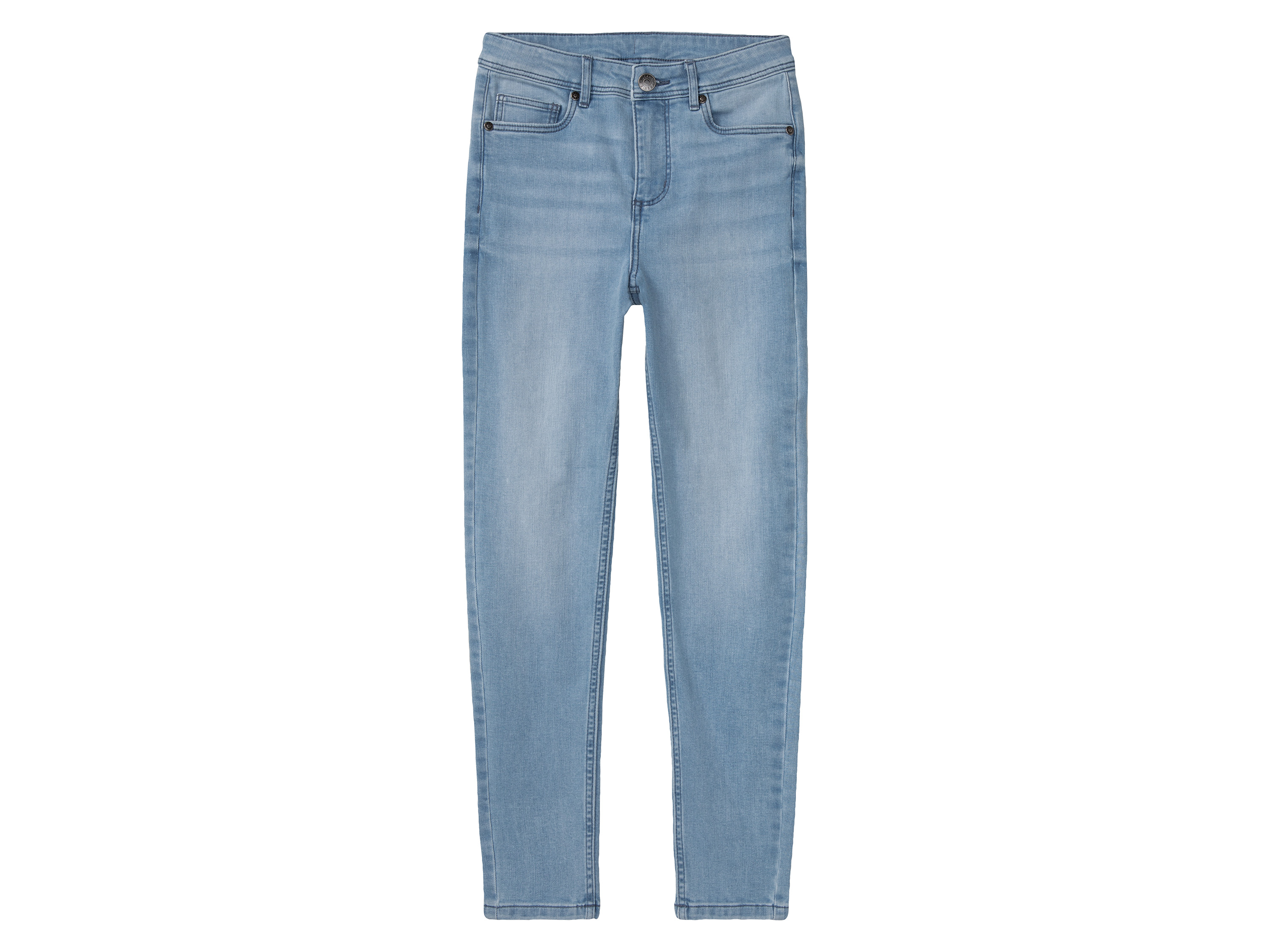 pepperts! Jeansy dziewczęce z bawełną, super skinny fit 134, Jasnoniebieski