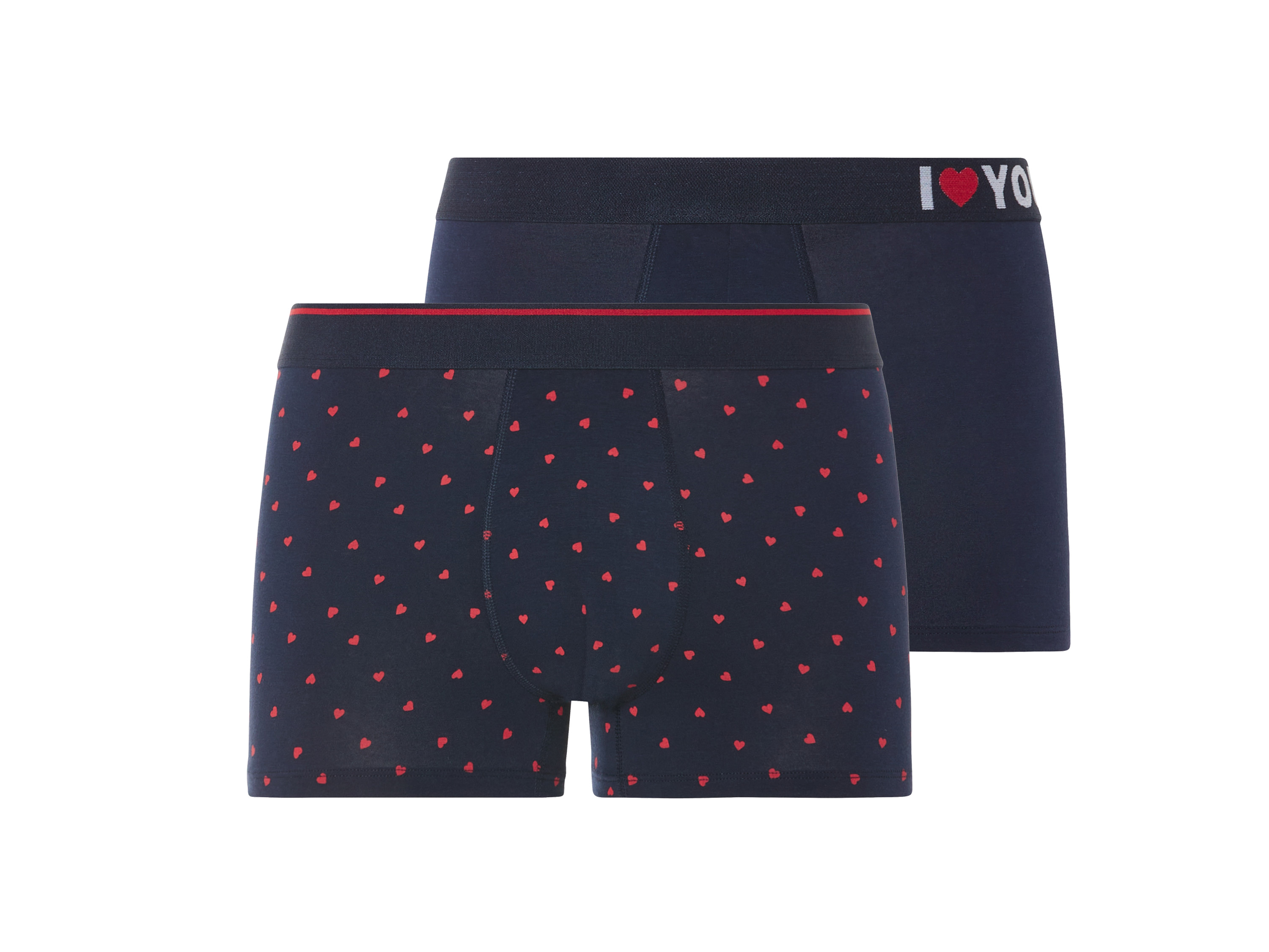 Livergy Bokserki męskie bawełniane, 2 pary 7/Xl, Granatowy