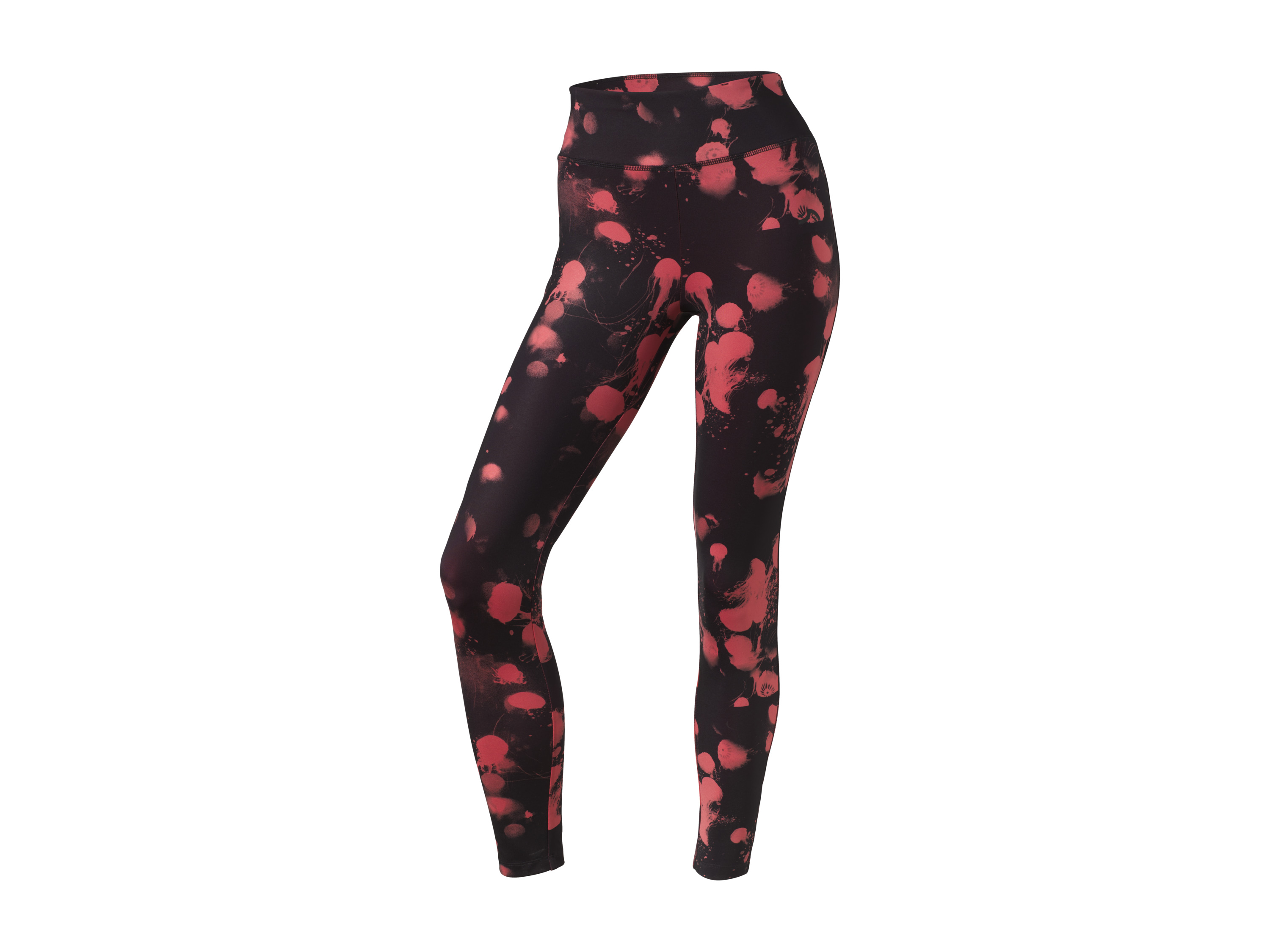 Crivit Legginsy funkcyjne damskie, z technologią dynamicznego chłodzenia XS 32/34, Czarny/czerwony