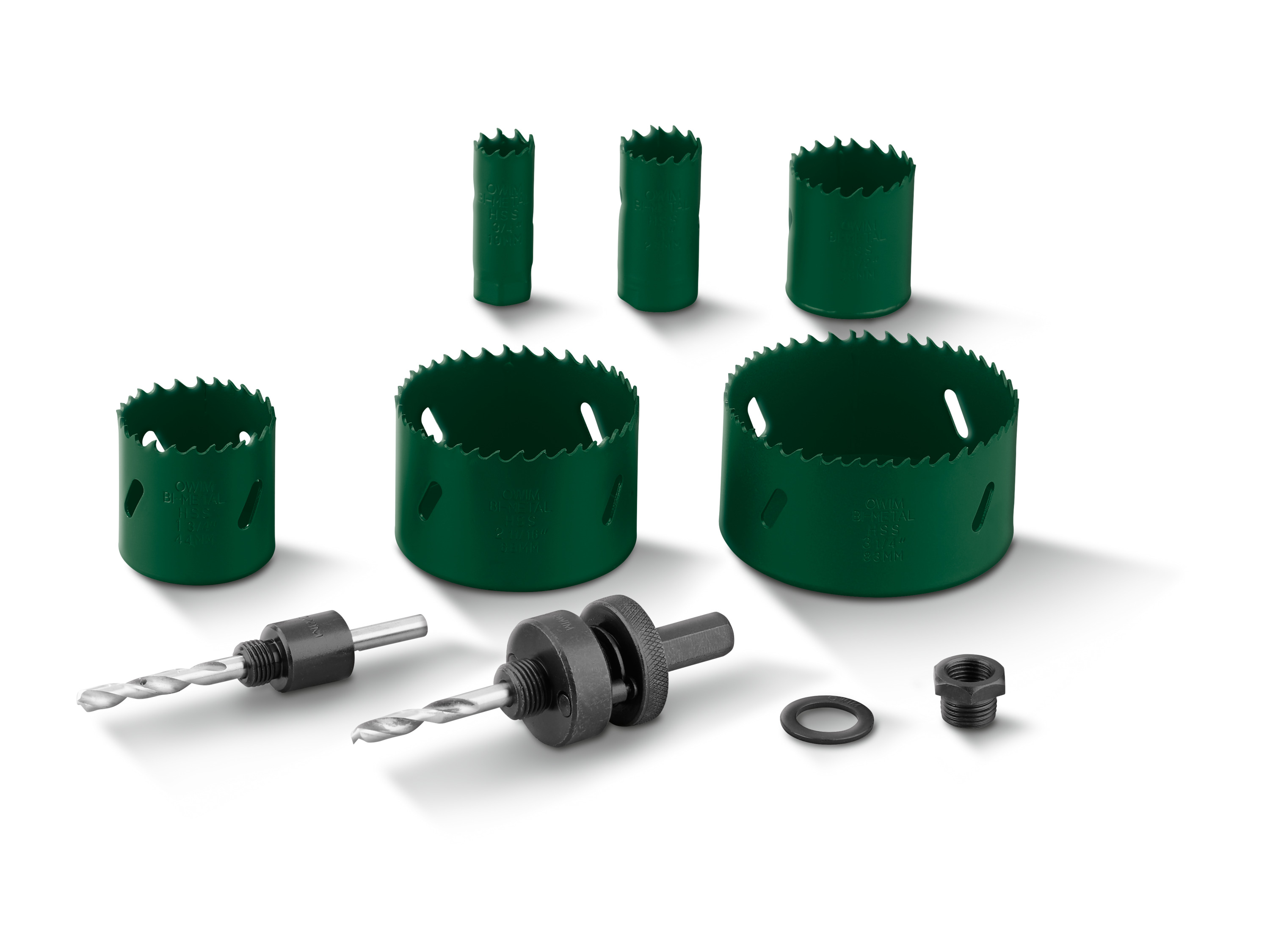 Parkside Zestaw otwornic bimetalowych / Zestaw otwornic z twardego metalu, 9 elementów Bimetaliczne