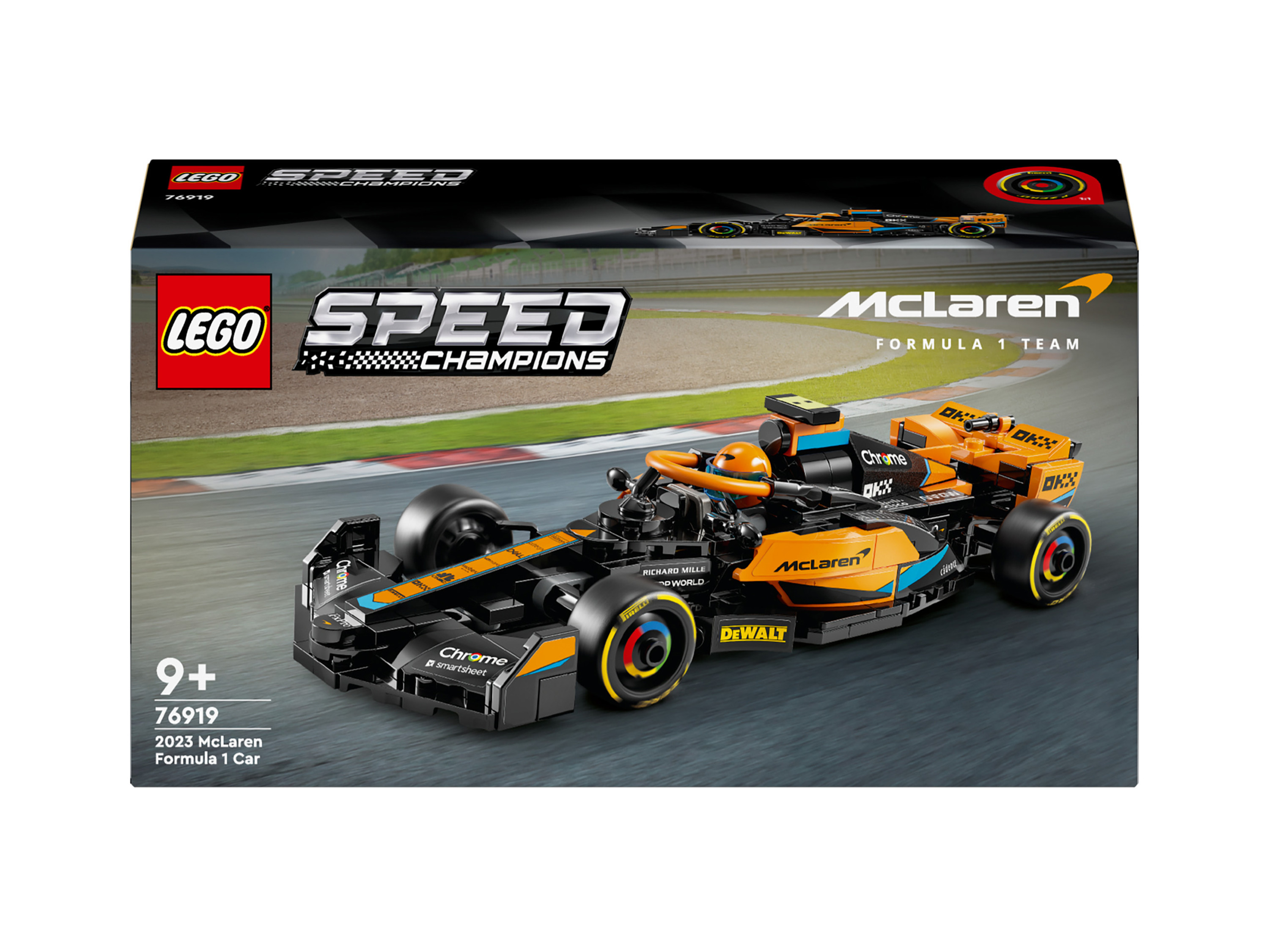 Lego Speed Champions 76919 Samochód wyścigowy McLaren Formula 1 wersja 2023
