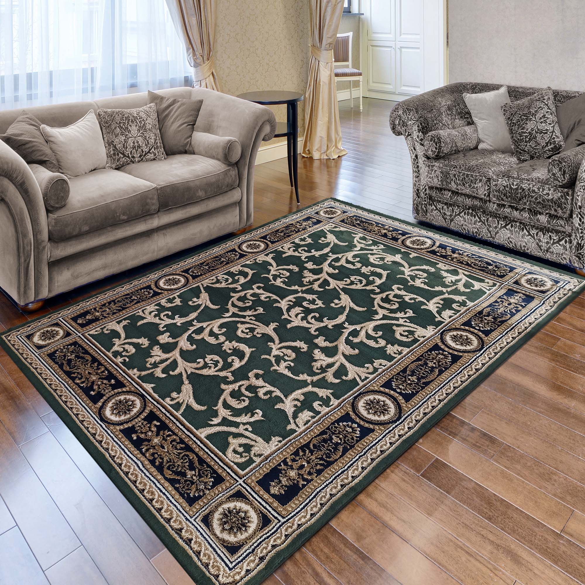 Dywan - 80 x 150 cm - Zielony - Ekskluzywny - Dywanopol