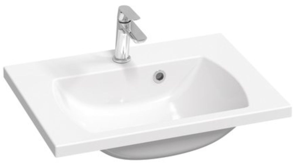 Darmowa Dostawa - Umywalka 60x45 cm prostokątna ścienna-meblowa biała Ravak Classic II XJX01160003