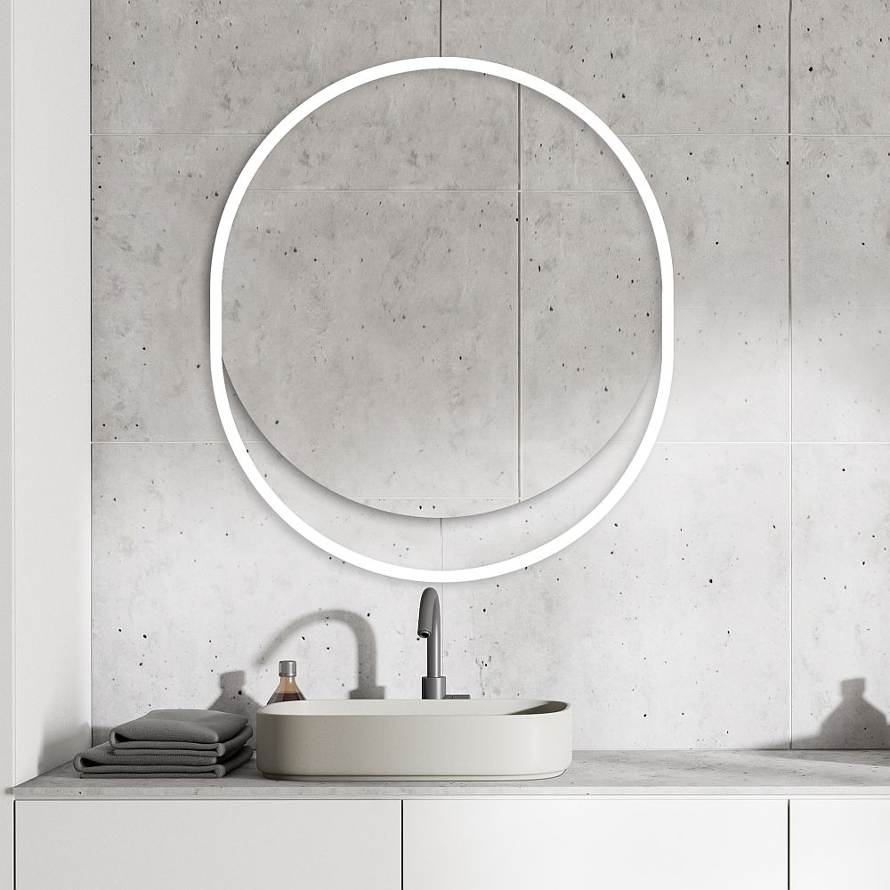Darmowa Dostawa - Lustro 80x95 cm owalne biały Guarda Musa FORRAVBIALY80X95