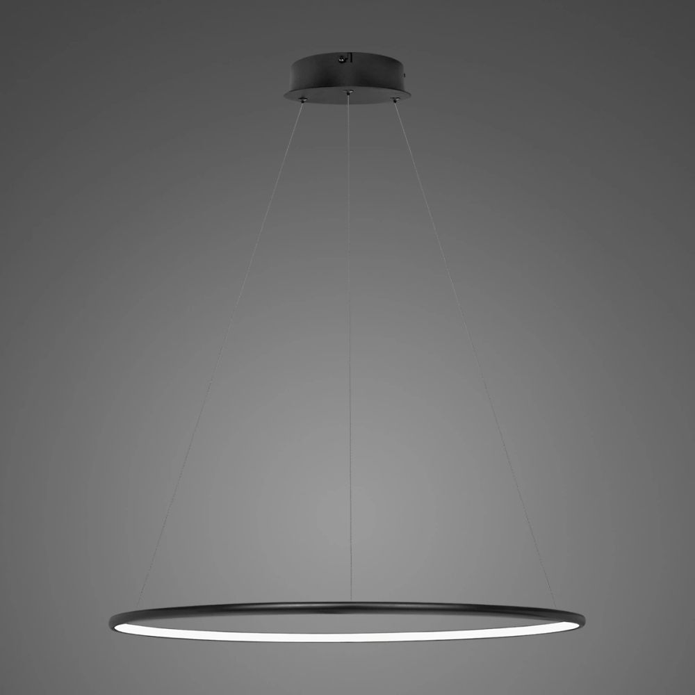 Darmowa Dostawa - Lampa wisząca 1x23 W czarna Altavola Design Ledowe Okręgi LA073P60in4kblack