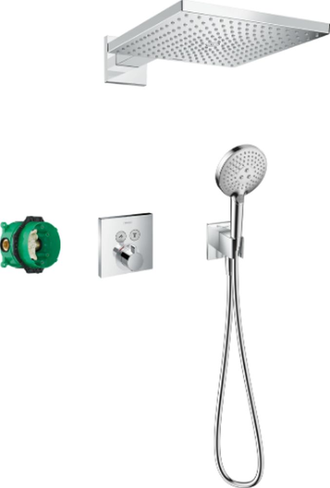 Darmowa Dostawa - Zestaw wannowo-prysznicowy podtynkowy z deszczownicą chrom Hansgrohe Raindance 27952000