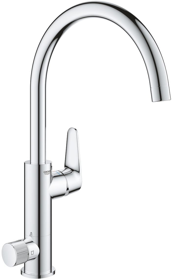 Darmowa Dostawa - Bateria kuchenna stojąca starlight chrome Grohe Blue 31723000