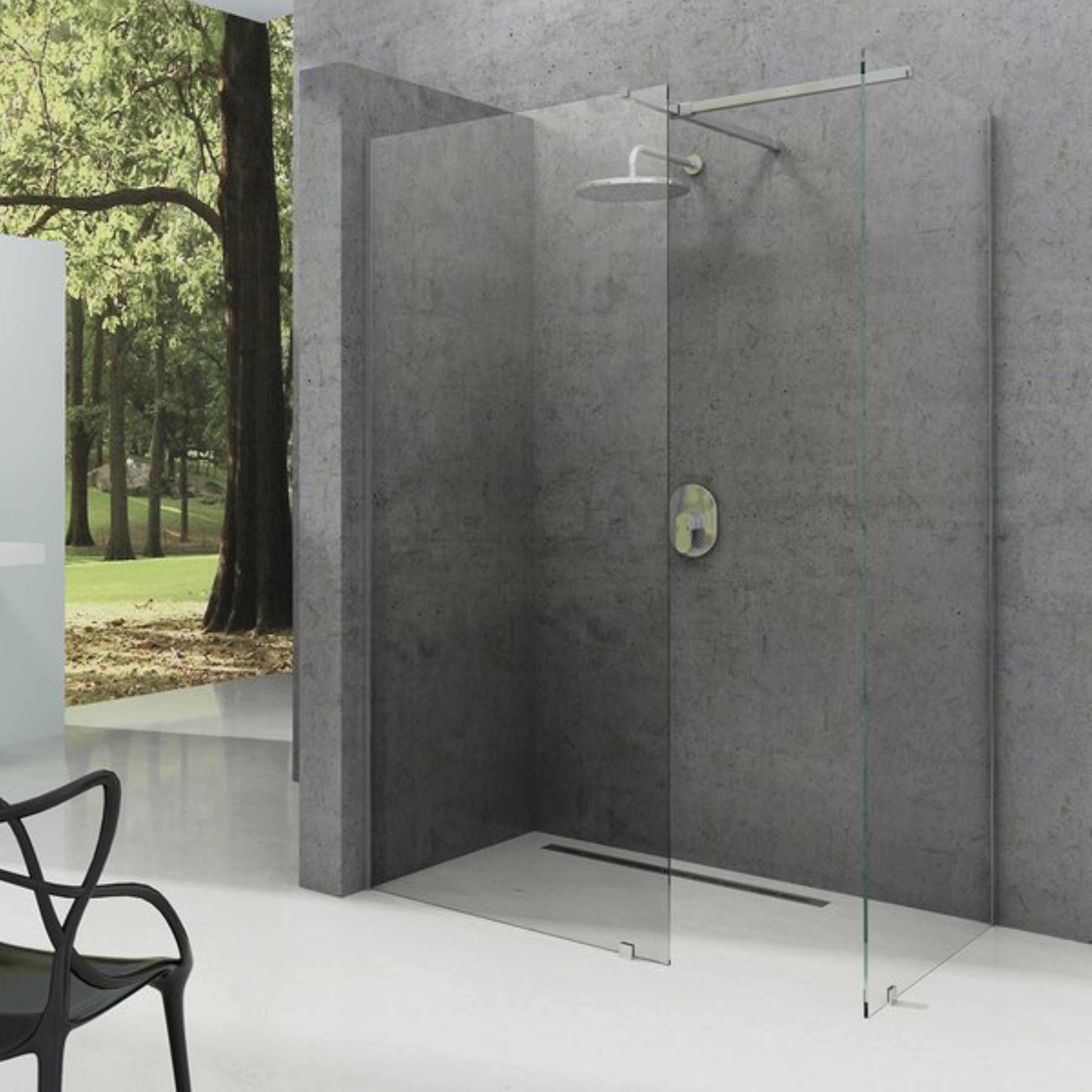 Darmowa Dostawa - Ścianka prysznicowa walk-in 160 cm srebrny połysk/szkło przezroczyste Ravak Walk-In GW9WS0C00Z1