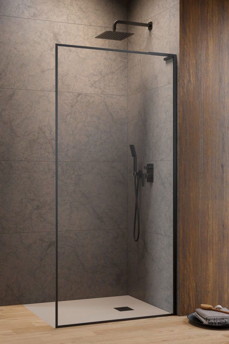 Darmowa Dostawa - Ścianka prysznicowa 100 cm szczotkowany/szkło przezroczyste Radaway Modo F SL Brushed Gunmetal II 104191049201R
