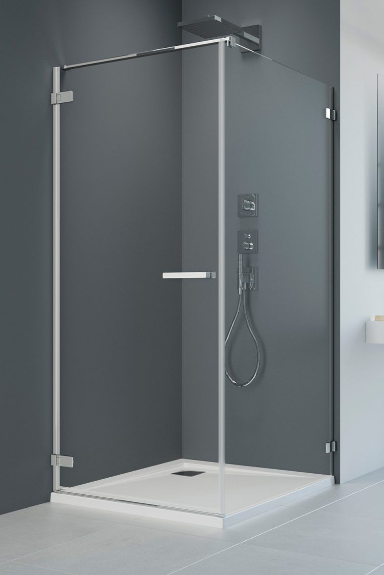Darmowa Dostawa - Drzwi prysznicowe 80 cm uchylne chrom połysk/szkło przezroczyste Radaway Arta KDJ 13860810301R