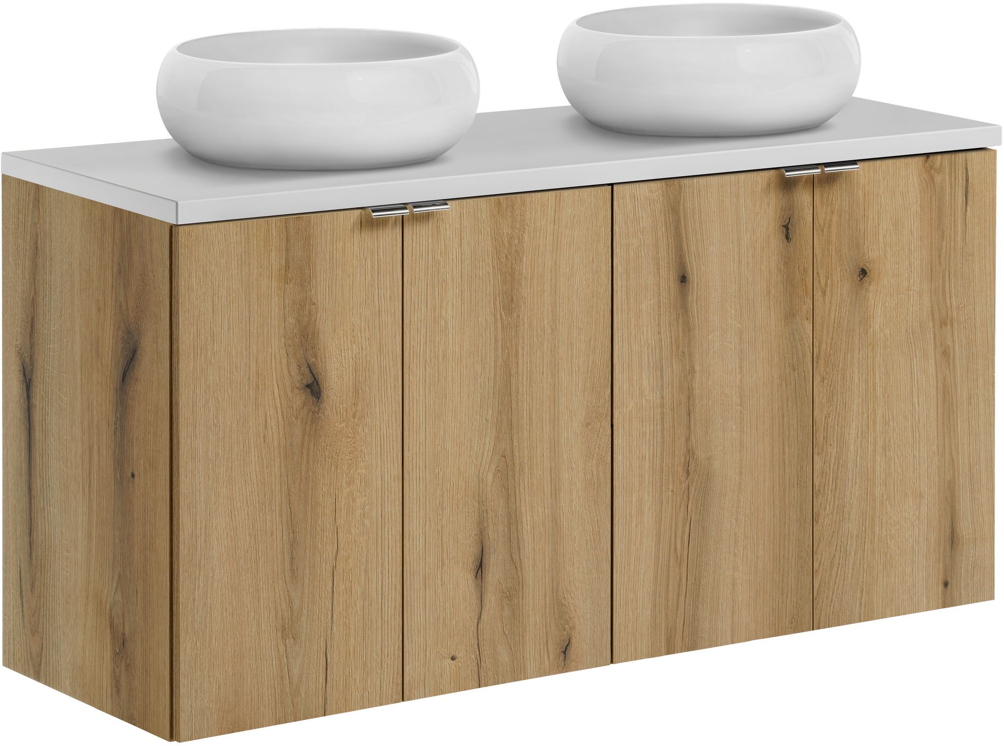 Darmowa Dostawa - Umywalka z szafką i blatem 120 cm dąb Comad Nova Oak SETNOABWHITE120CMDUNWIKISW