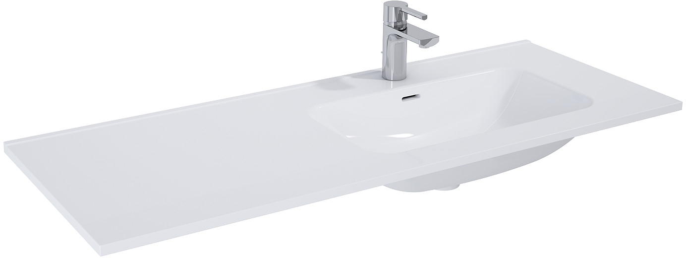 Darmowa Dostawa - Umywalka 120.8x46 cm prostokątna meblowa-z blatem biała Elita Skappa RE041205168060