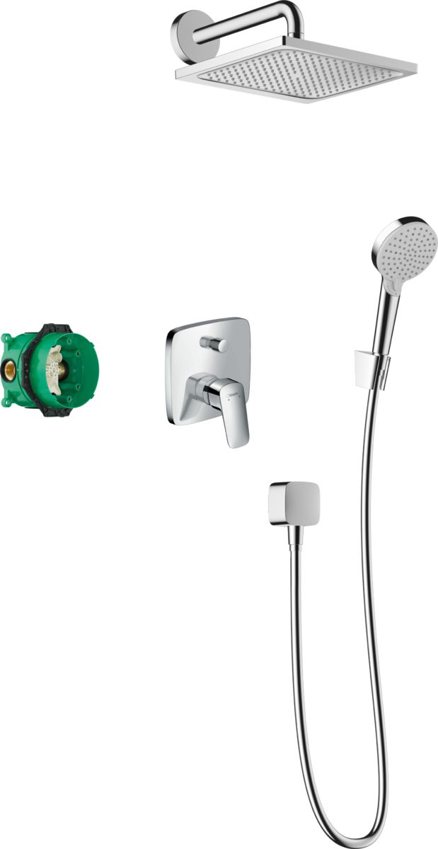 Darmowa Dostawa - Zestaw prysznicowy podtynkowy chrom Hansgrohe Crometta 27957000