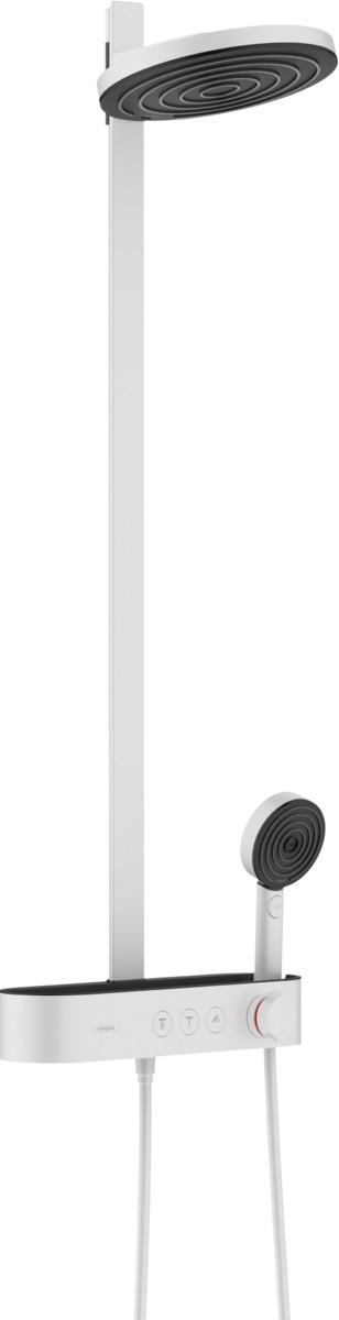 Darmowa Dostawa - Zestaw prysznicowy ścienny biały Hansgrohe Pulsify S 24240700